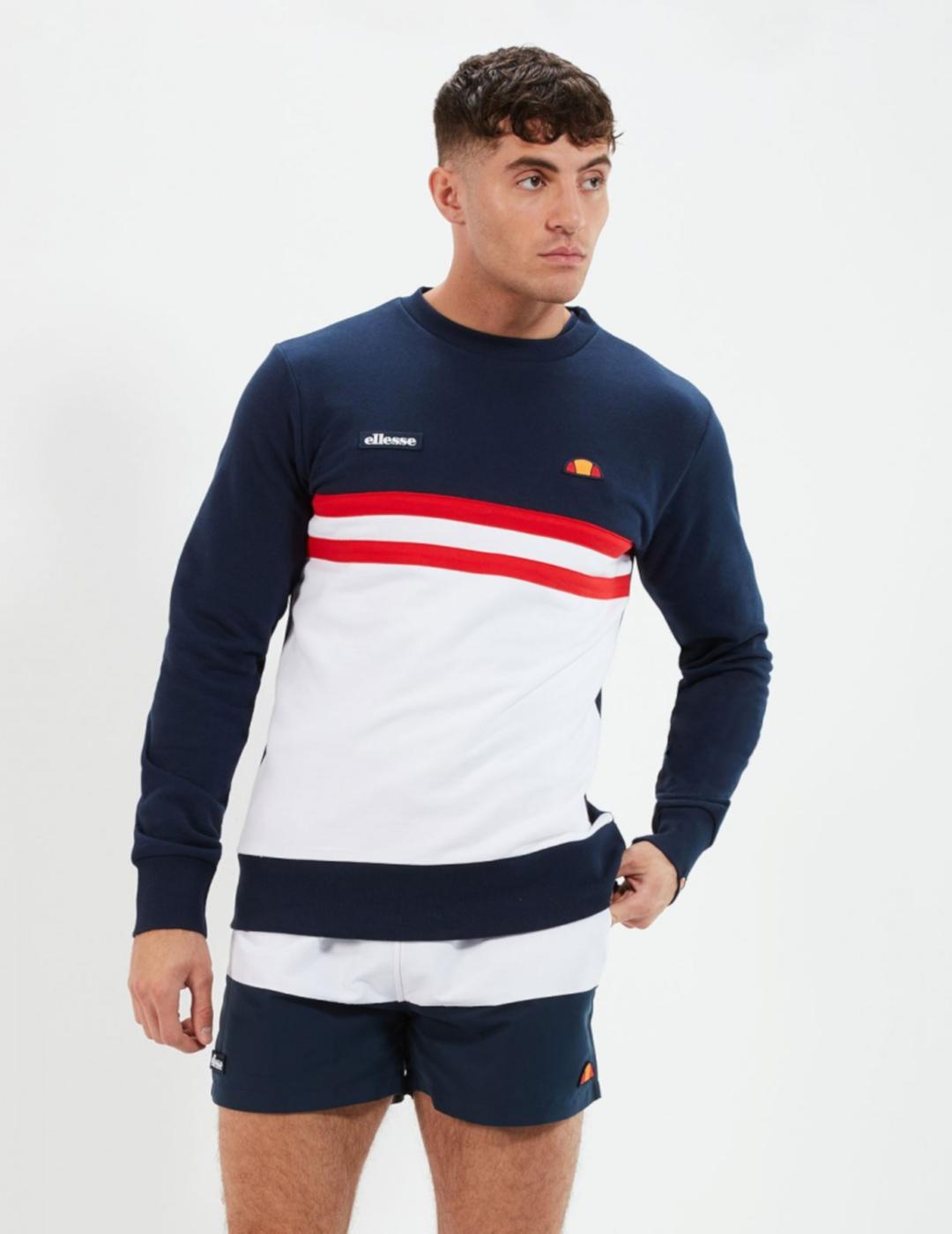 Sudadera Ellesse Amaseno Marino Blanco Rojo Hombre