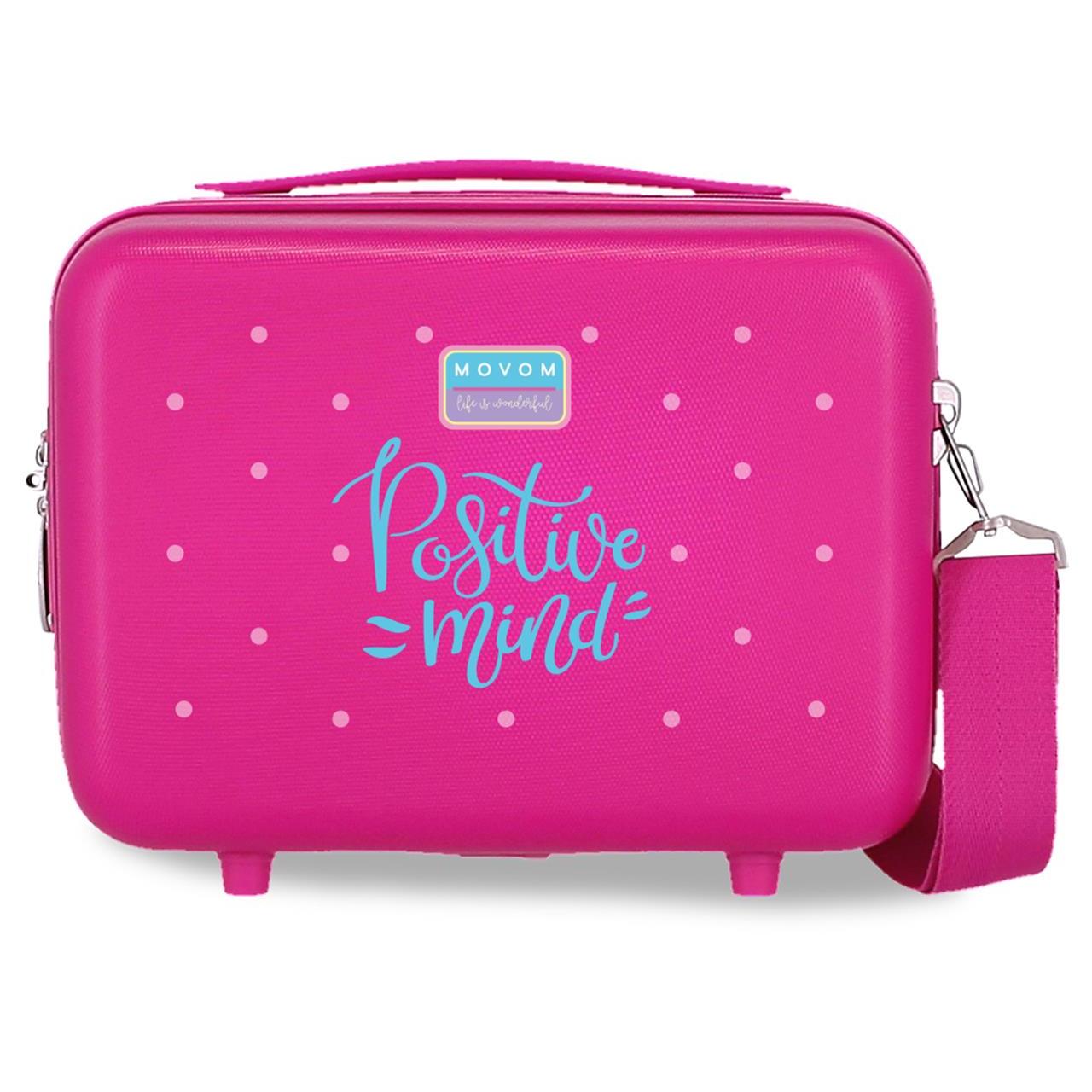 Neceser ABS Movom Block fucsia 29x21x15cm