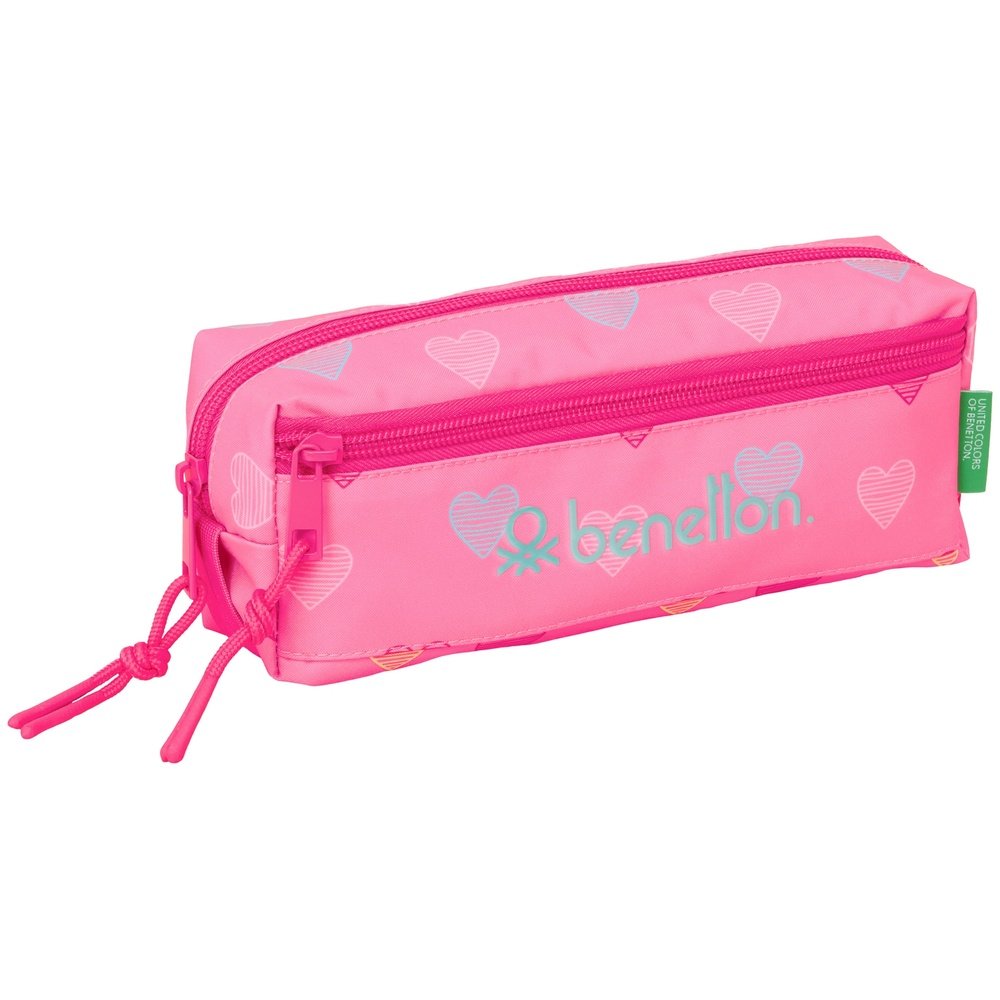 SAFTA  PORTATODO TRIPLE PEQ. C/GOMA ELAST. 22CM BENETTON HEART BENETTON HEART 6x22x8 Cms.