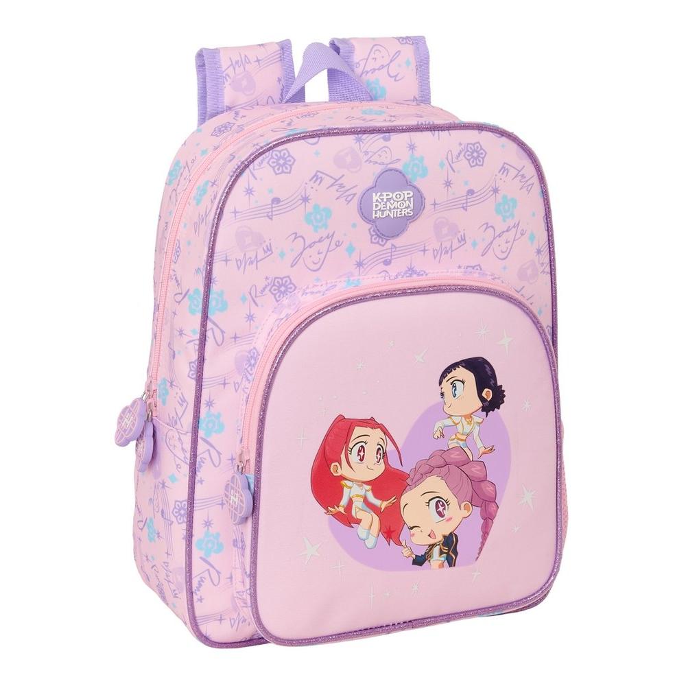 SAFTA MOCHILA INFANTIL ADAPT 34X26CM K-POP DEMON HUNTERS CHIBI K-POP DEMON HUNTERS CHIBI 11x26x34 Cms.