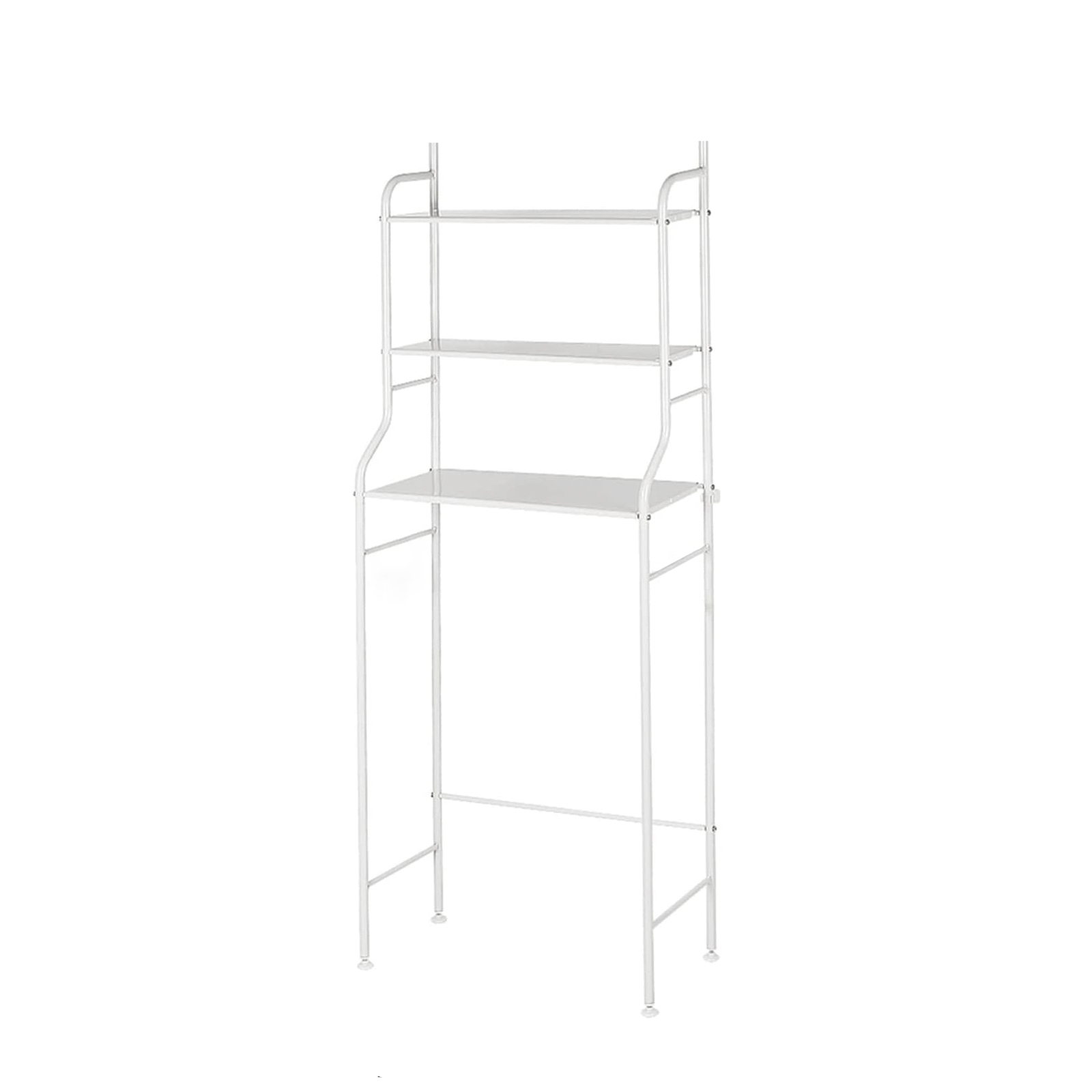Estanteria Baño Blanco y Negro, Estantes para Water, Estanteria Acero Inoxidable para Encima de Water, Organizador de 3 niveles para baño, Estantes Inodoro, cocina, WC
