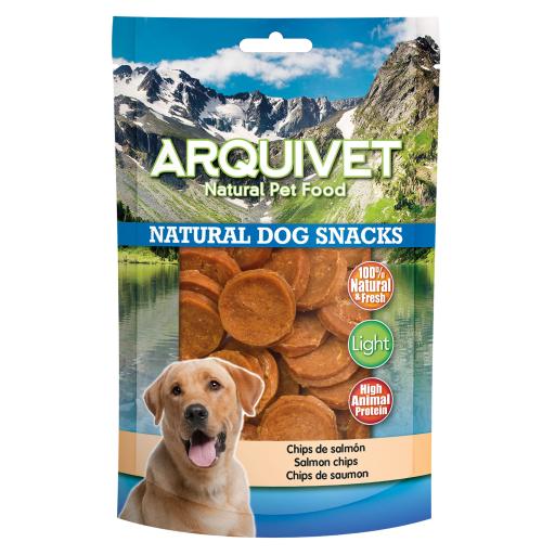 Arquivet Chips de Salmón Snack Natural para Perros (Perros , Snacks , Naturales) - 100 gr100