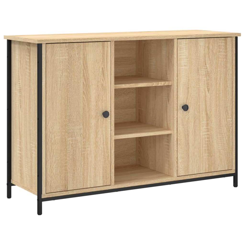 vidaXL Aparador de madera de ingeniería roble Sonoma 100x35x70 cm