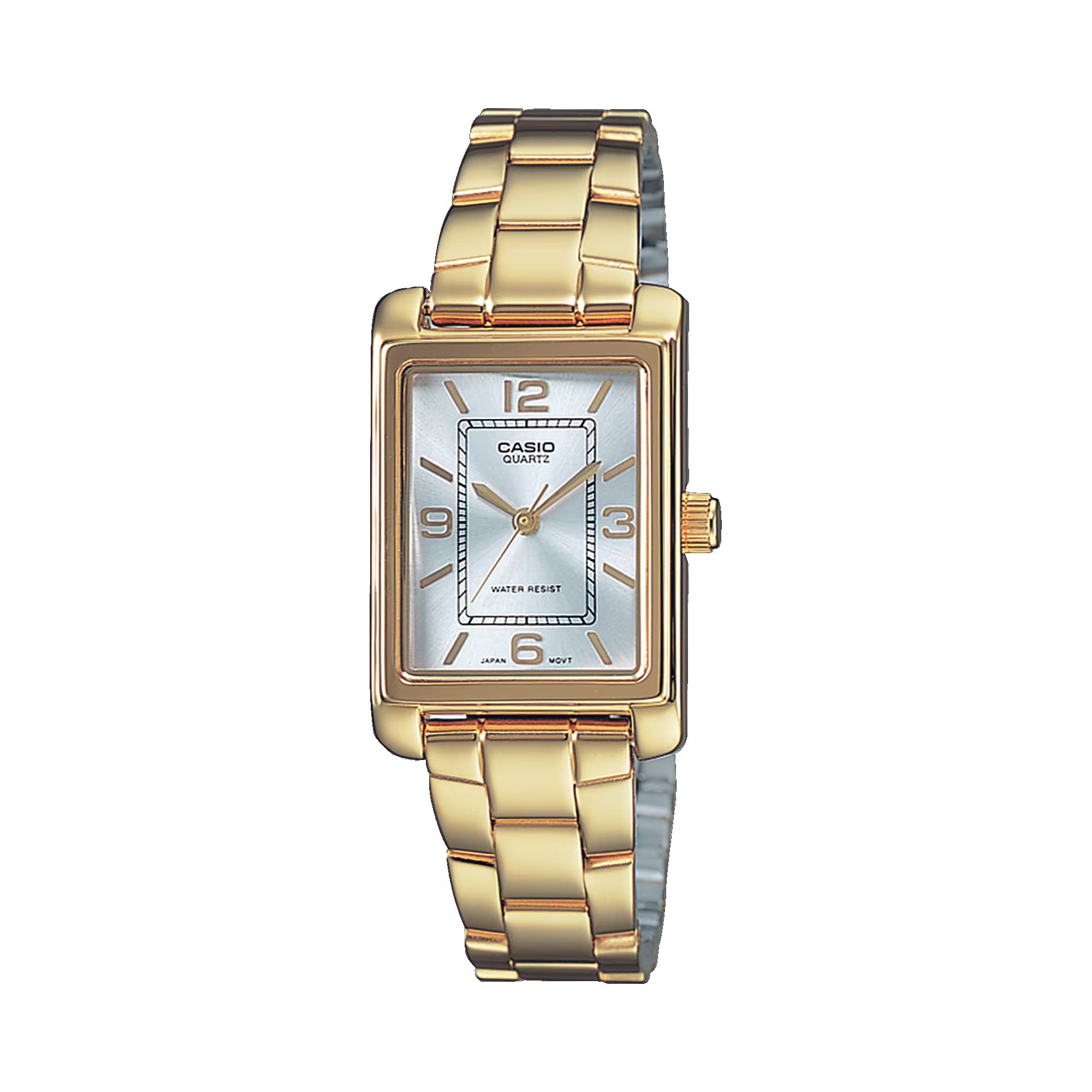 Casio - Reloj analógico LTP-1234PG-7AEG para mujer, dorado con caja y correa de acero inoxidable, cristal mineral y resistencia al agua, ideal para uso diario