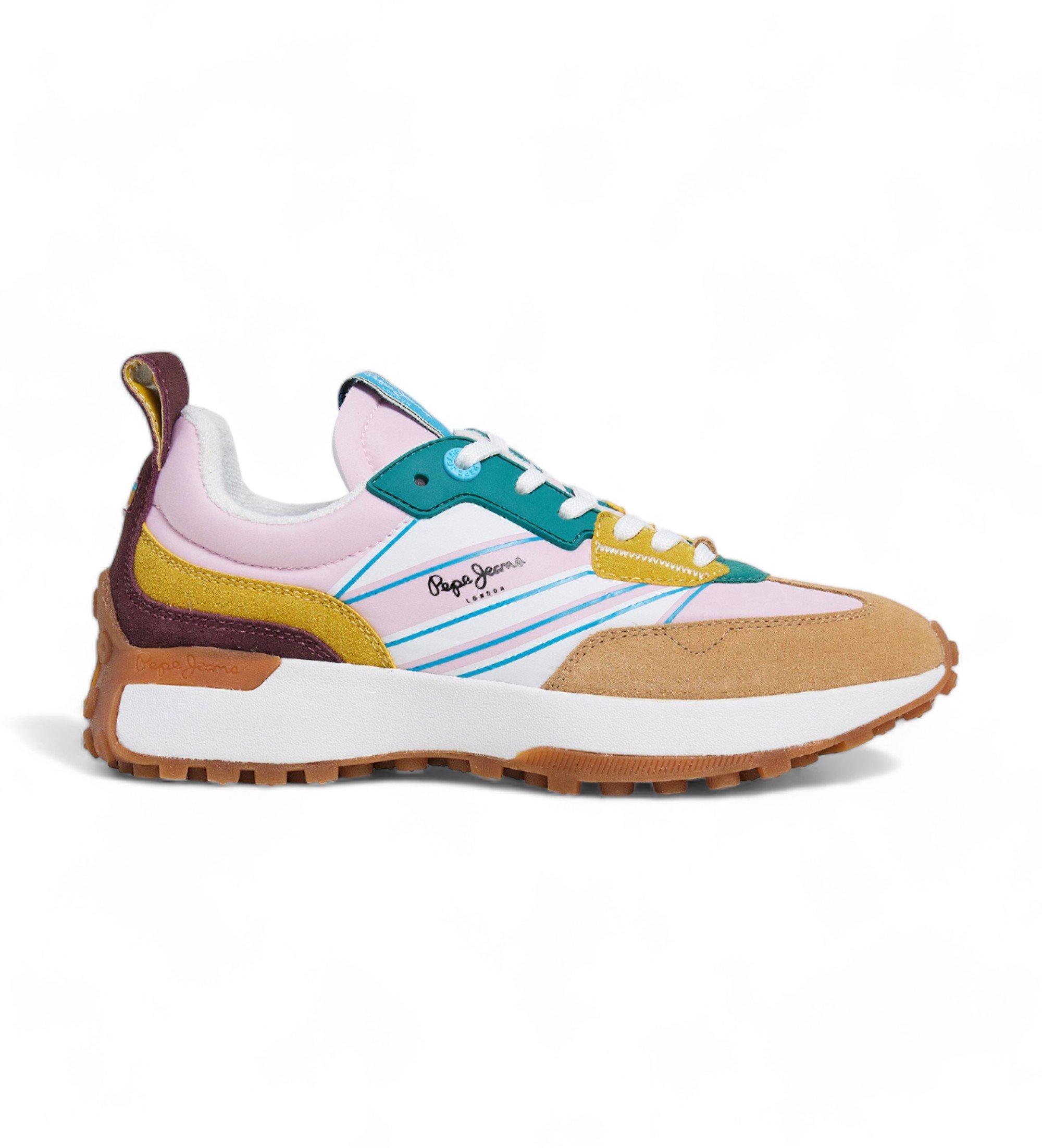 Pepe Jeans | Mujer | Zapatillas de Piel Lucky Rise rosa