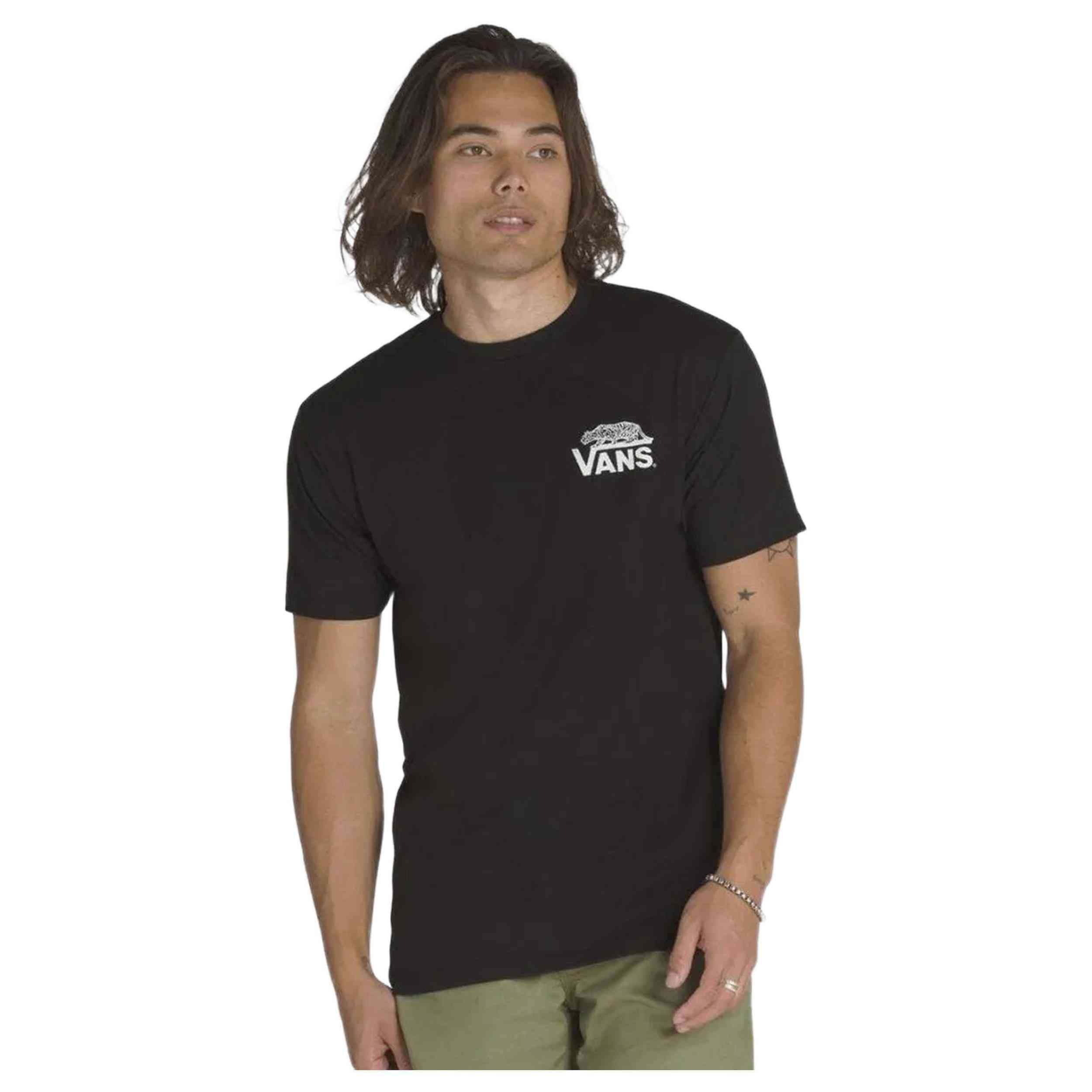 Camisetas marca Vans modelo Vn000M3Yblk1 para hombre en color negro