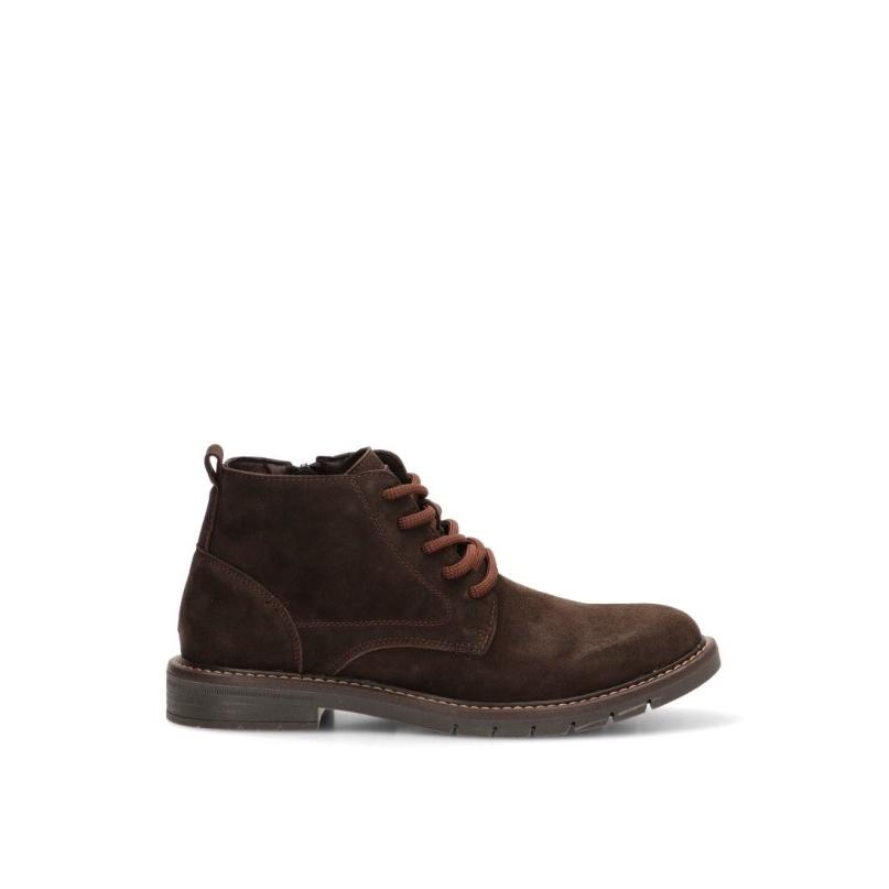 Botin Etika - Hombre - Suela Plana - Modelo 70006 - Color Café