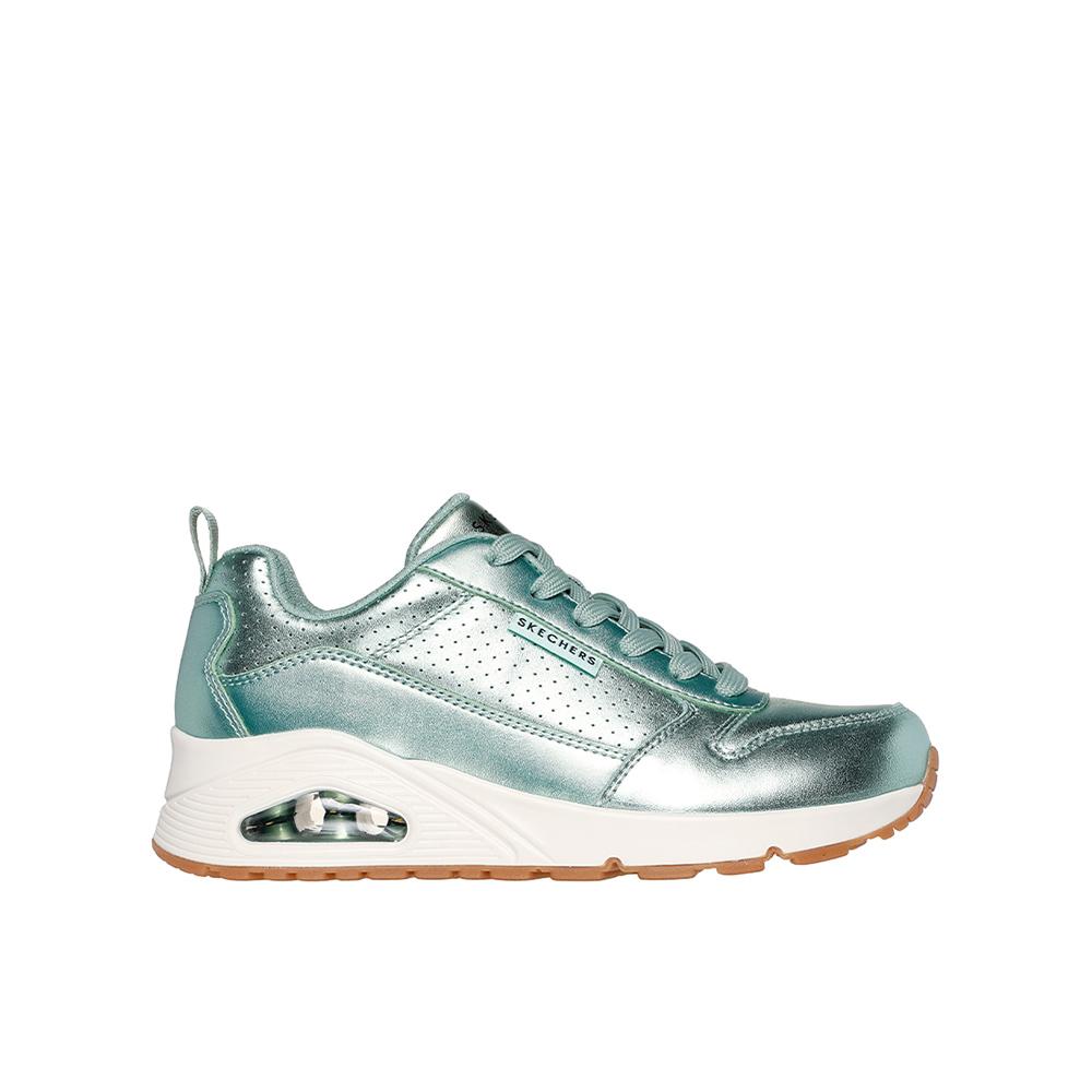 Skechers 177109_SAGE Zapatillas para mujer verdes en piel 82274