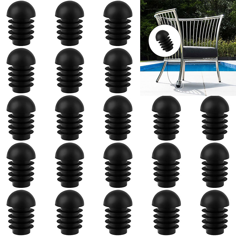 CA Juego de 50 insertos para patas de silla - Insertos para sillas y mesas - Topes para patas de muebles - Diámetro 19 mm -