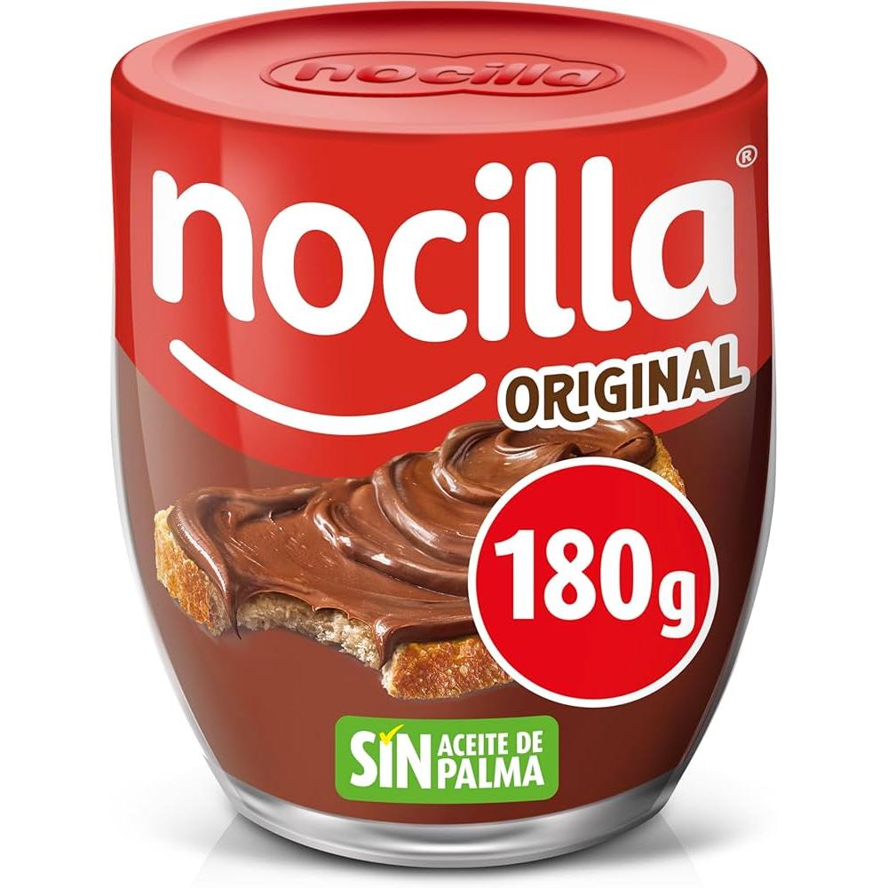 Crema Nocilla Original 180 g Pack de 2 – Deliciosa crema de chocolate y avellanas