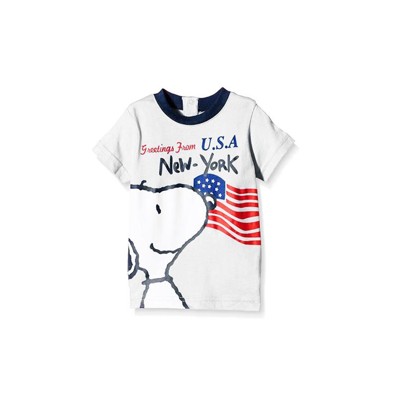Sun City Camiseta manga corta Blanca Bebe Snoopy