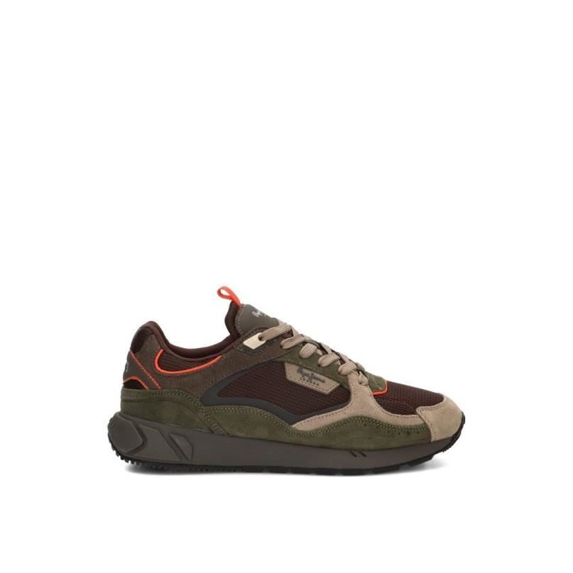 Zapatillas Casual Pepe Jeans - Hombre - Suela Plana - Modelo Pms600036 - Color Kakhi