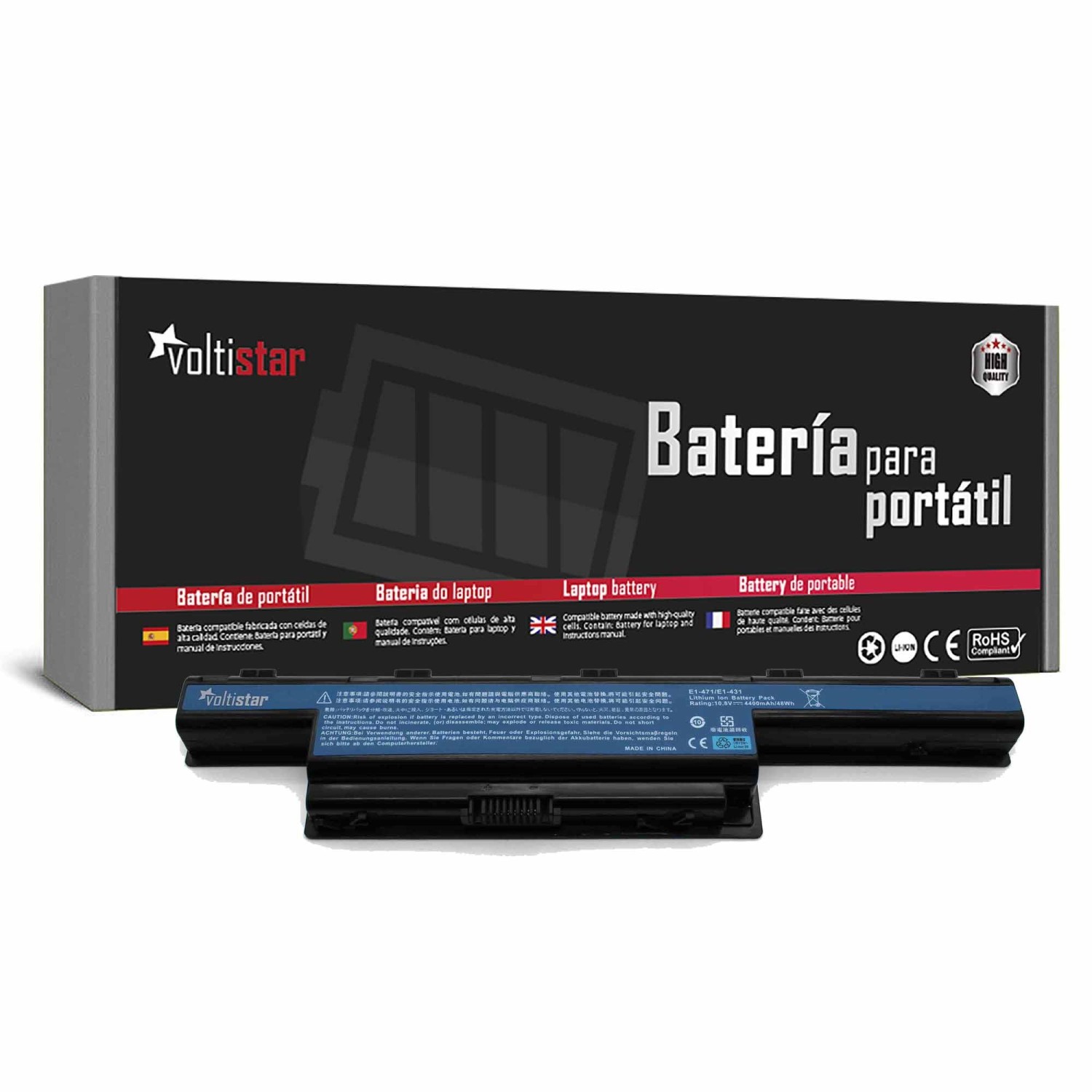 BATERÍA PARA PORTÁTIL ACER ASPIRE 5742 5742G 5742Z 5742ZG 31CR19/65-2 AS10D61 AS10D31 3INR19/65-2