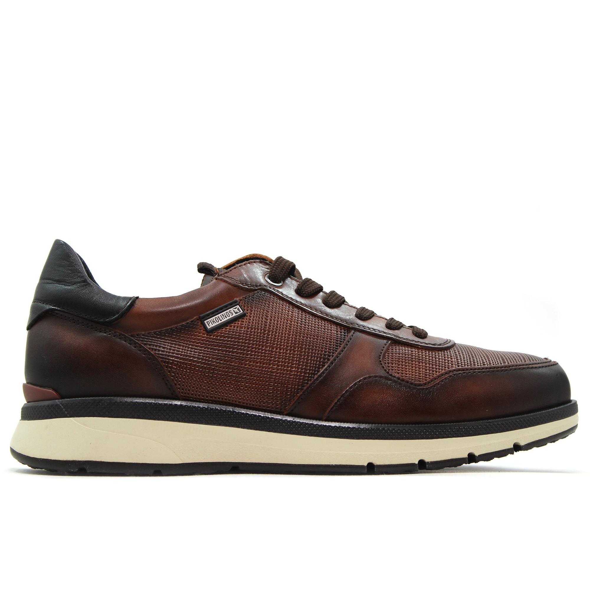 Pikolinos M1W-6244C1 Zapato casual de piel, cierre de cordones, suela de goma, para caballero