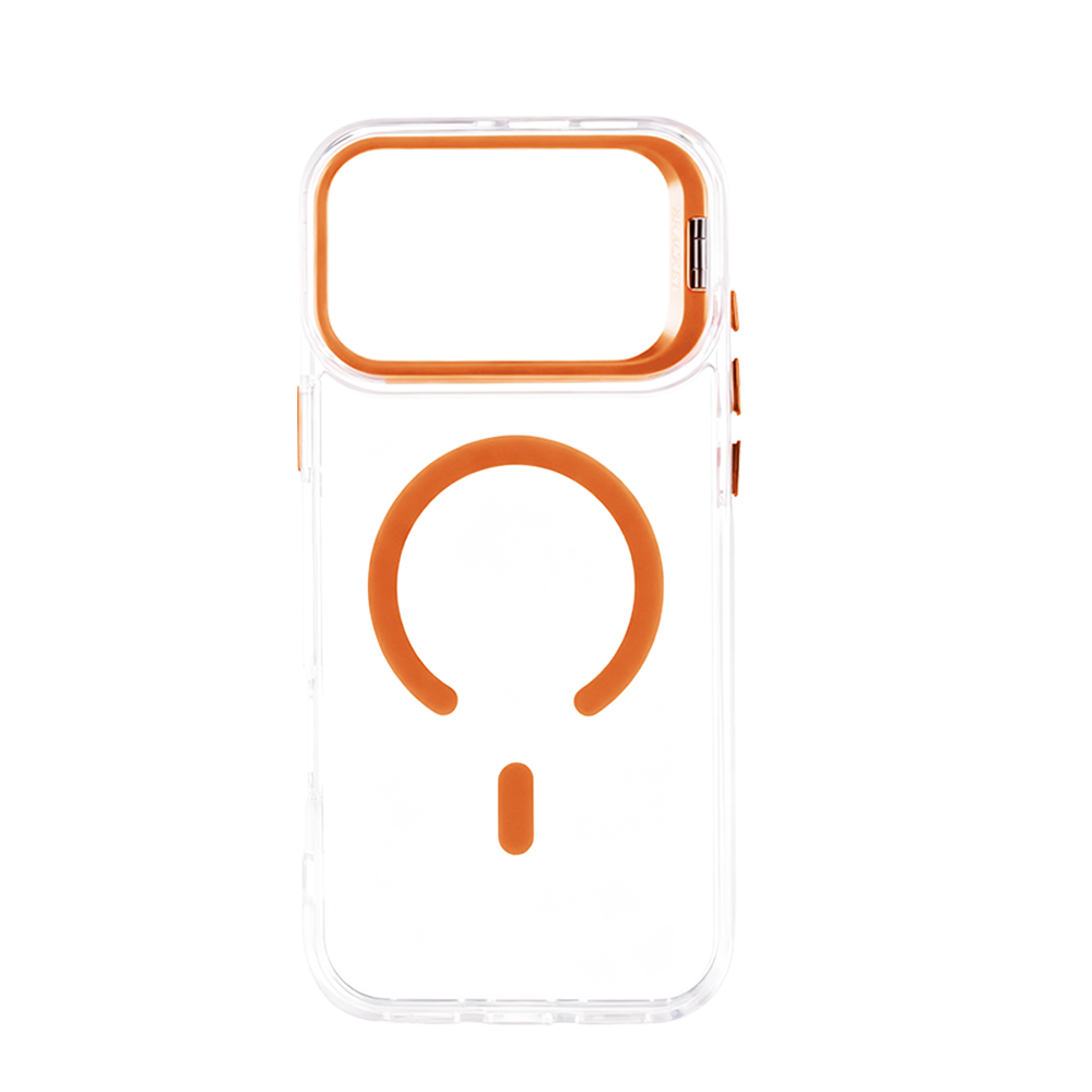 PACIFICO Funda Transparente Compatible con iPhone 17 y iPhone 18, Carcasa con Placa Metálica Magnética y Soporte en Marco de Cámara, Disponible en 5 Colores, Protección Antigolpes