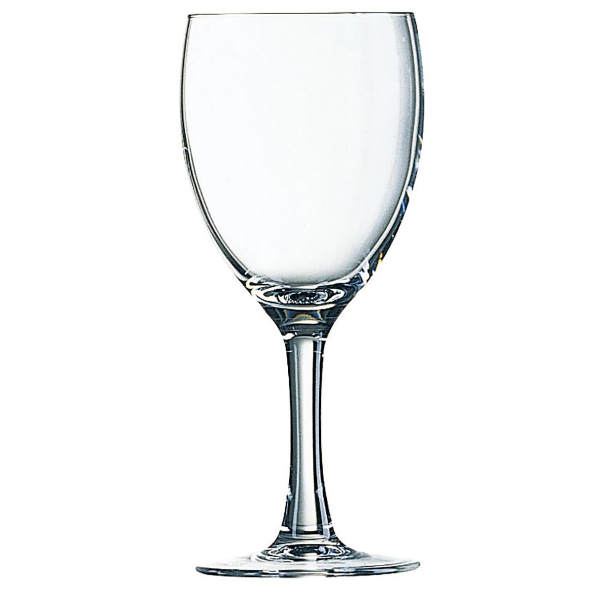 ARCOROC ELEGANCE Caja 12 Copas Vino Vidrio 19CL Transparente Brillo Fabricado en Francia Reciclable