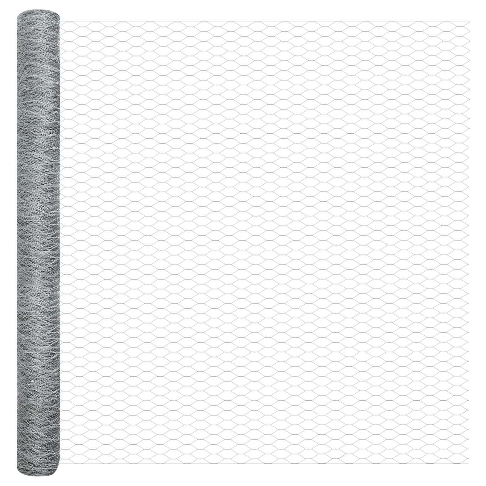 vidaXL Cerca Hexagonal Acero Galvanizado 5000 x 0.05 x 150 cm Resistente