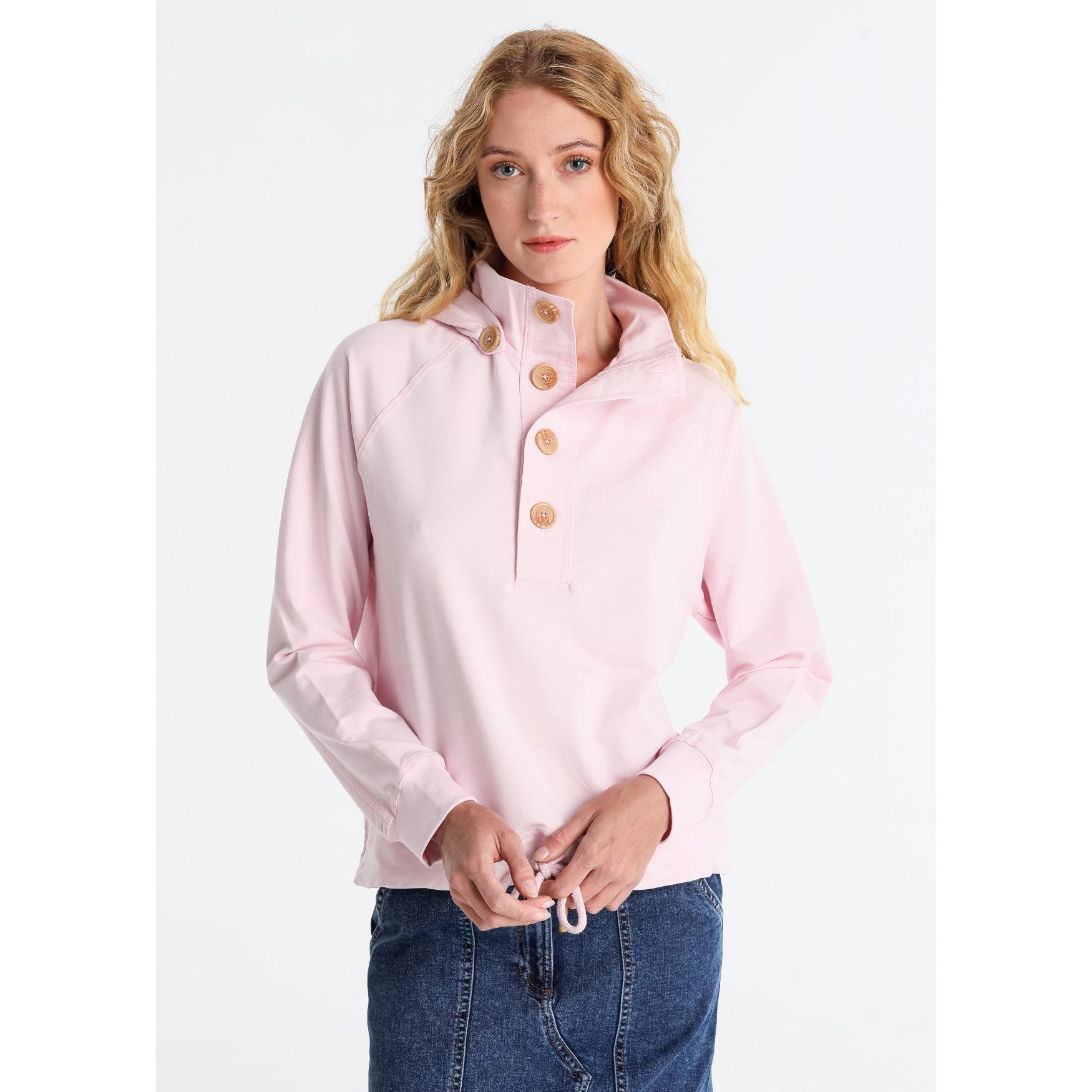 LOIS JEANS - Sudadera con capucha desmontable con botones