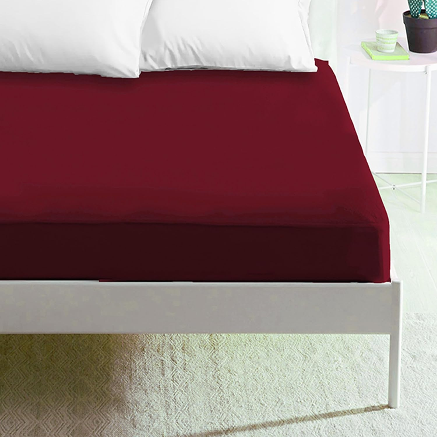 Sabanas Bajeras Ajustable para Cama 90/105/135/160/180cm, Sábana Bajera para colchón de hasta 30cm de Alto, Bolsillo Profundo - Microfibra de Poliéster,Tacto Suave y Cómodo.