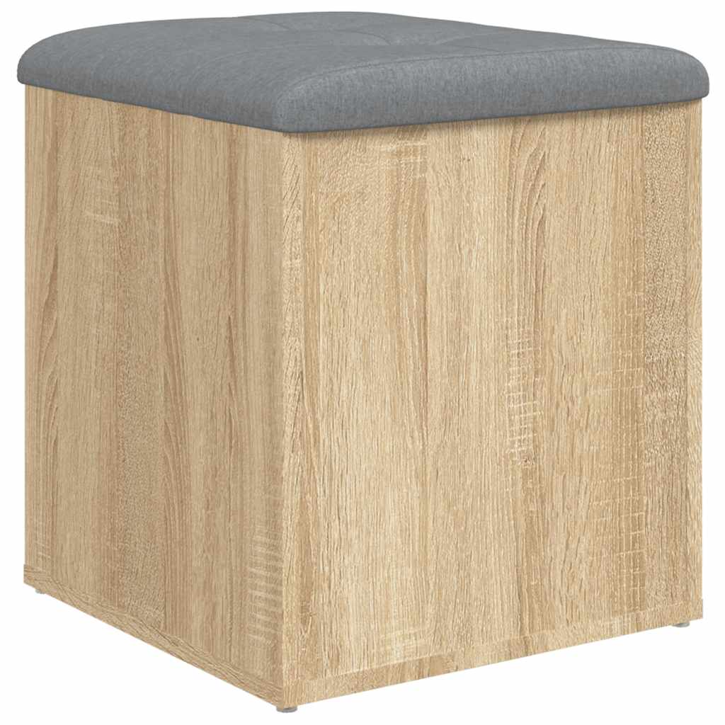 vidaXL Banco almacenaje madera ingeniería 42x42x45 cm