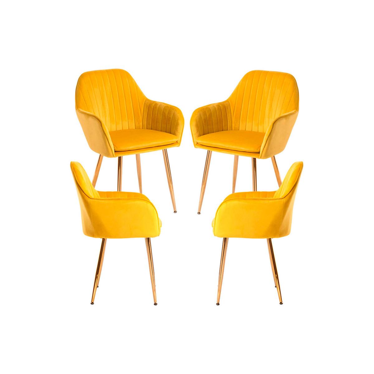 Regalos Miguel - Packs Sillas Comedor - Pack 4 Sillas Chic Golden