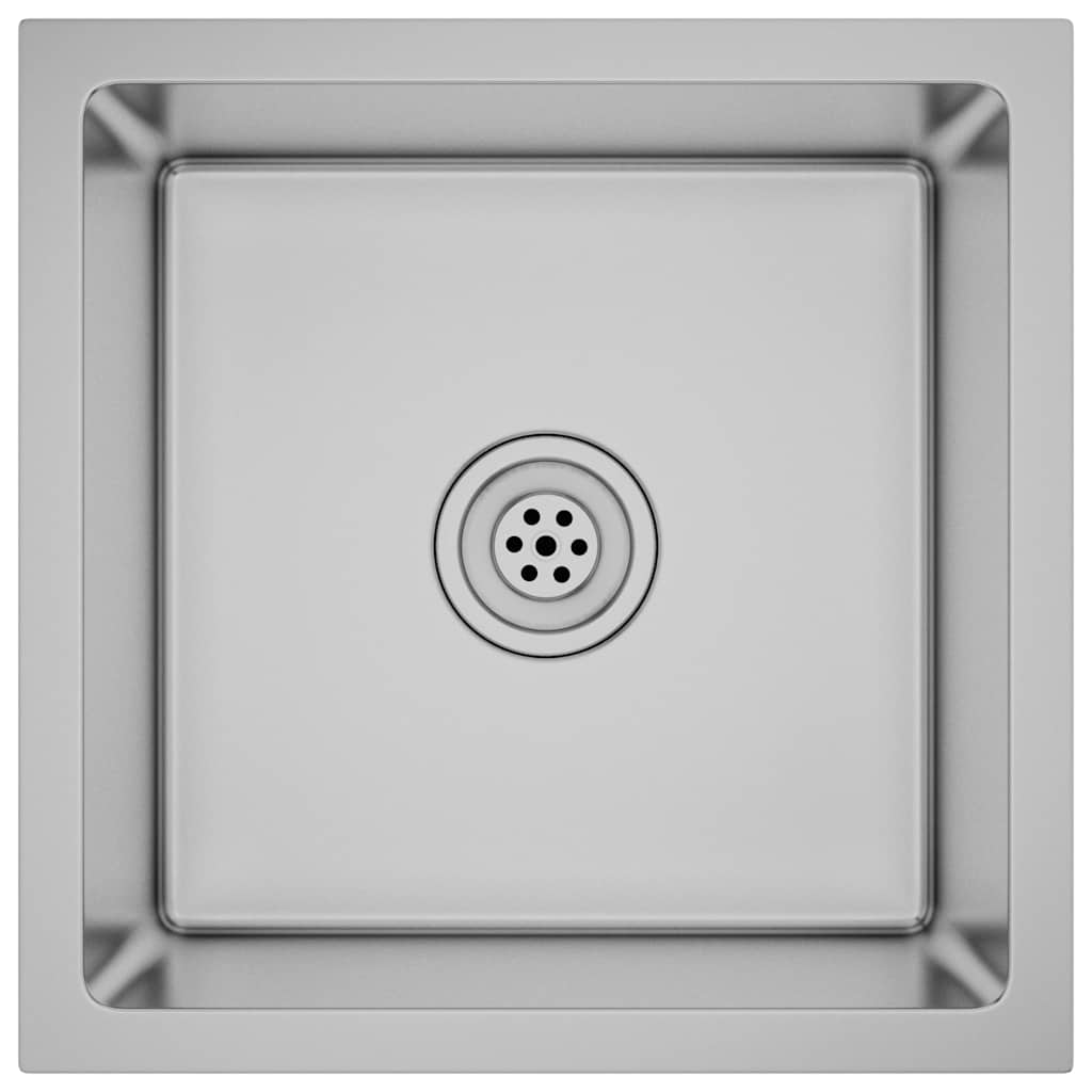 vidaXL Fregadero de cocina hecho a mano acero inoxidable