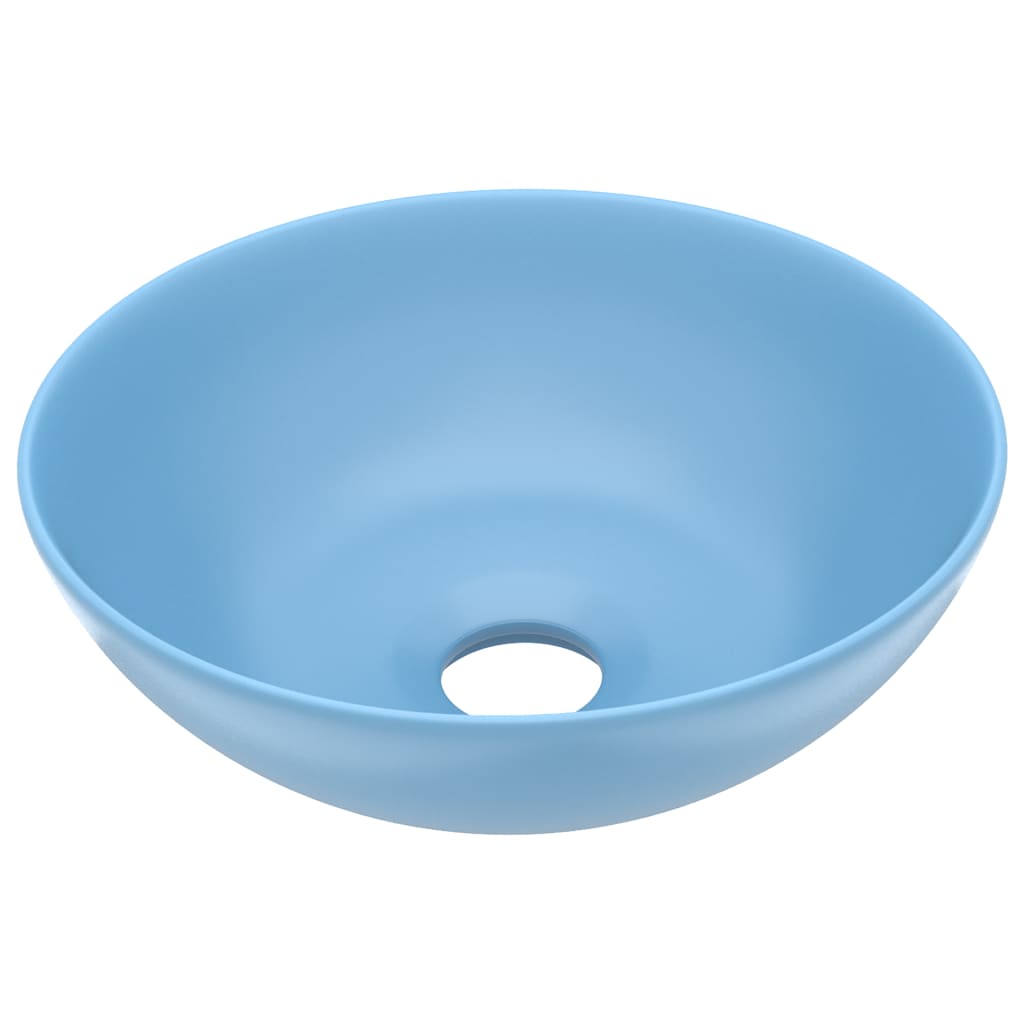 vidaXL Lavabo de Cuarto de Baño Redondo de Cerámica Lujo Tocador Multicolor 28x10 cm