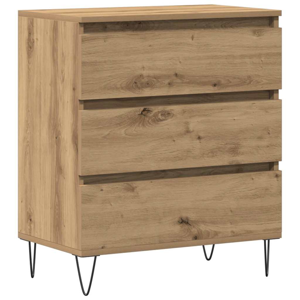 vidaXL Aparador de madera contrachapada 60x35x70 cm Multicolor