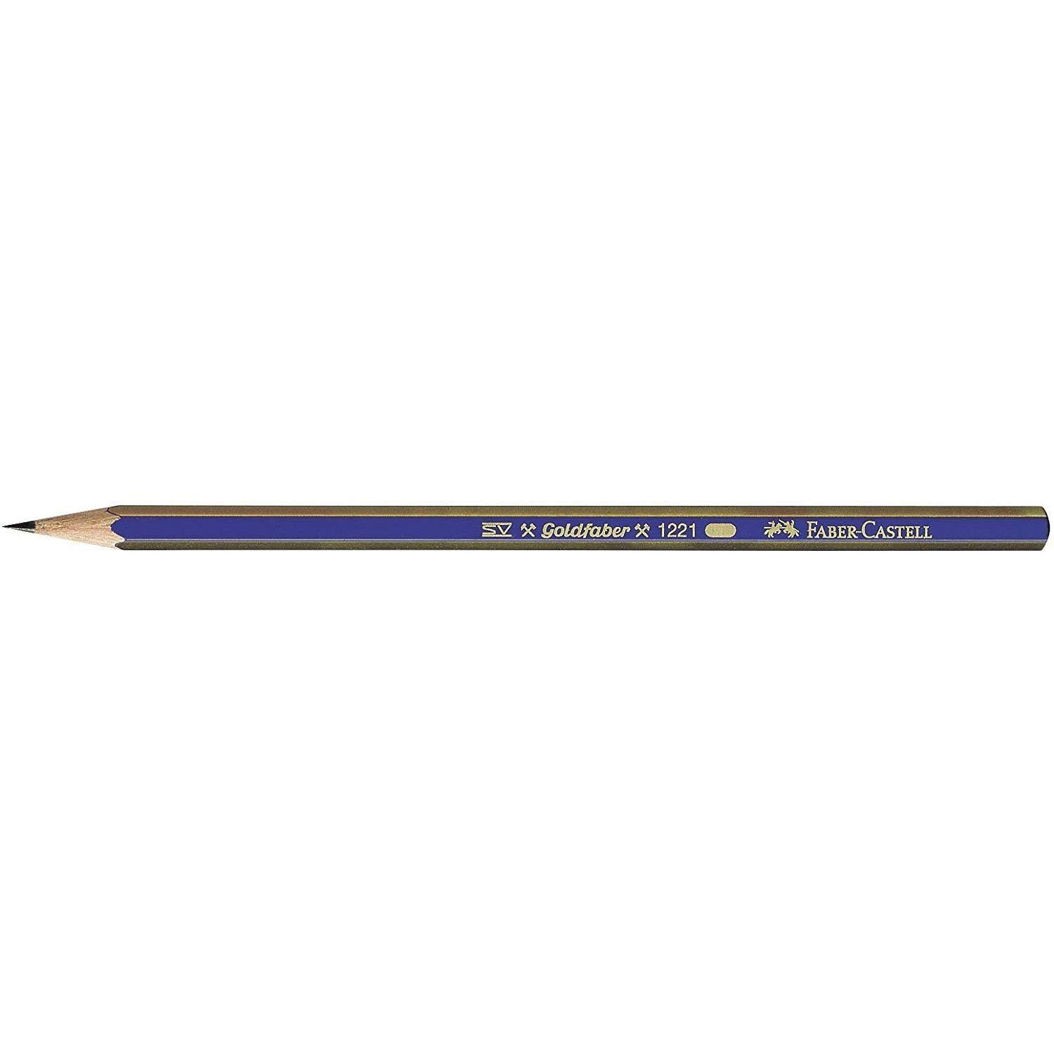 Faber-Castell Goldfaber 1221 4H - Juego de 3 lápices de grafito