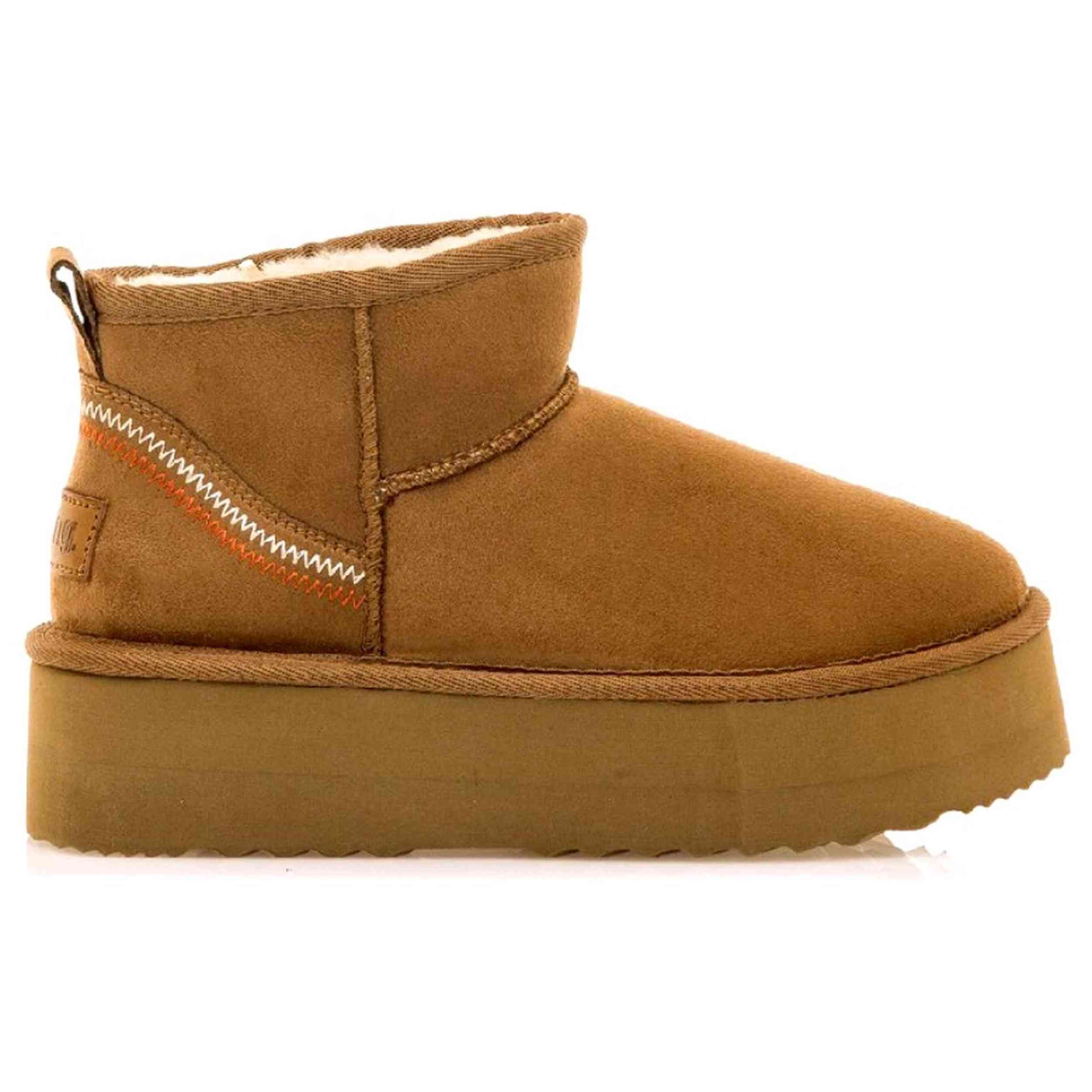 Botines Mustang Nivia para mujer en color marron