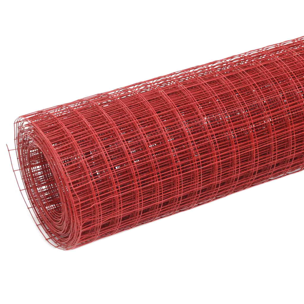 Vidaxl Alambrada de Gallinero de Acero con Revestimiento PVC