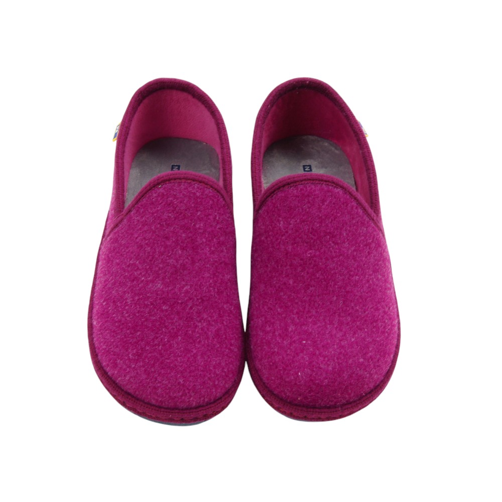 NORDIKA'S mod. 2626 zapatilla casa para mujer en lana natural, sin cordones