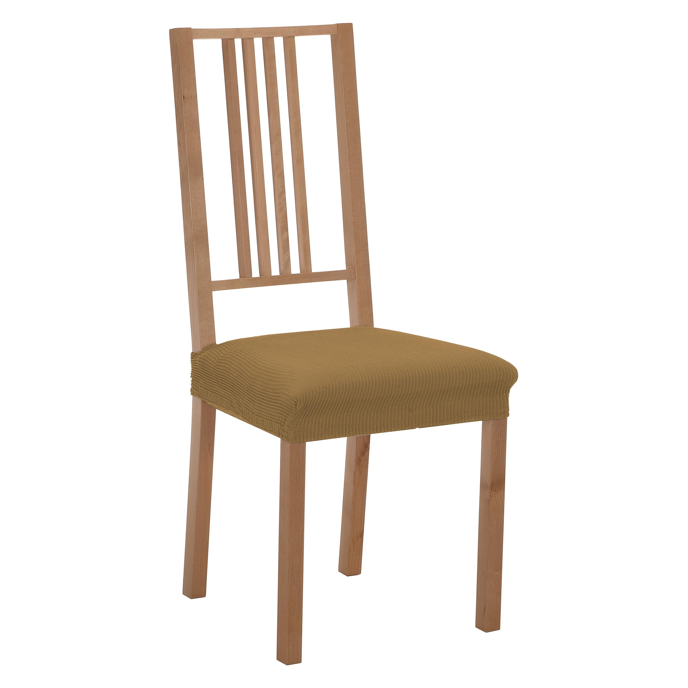 VALENTIA HOME Funda Silla Asiento/Respaldo Pack 2 Camelia | Protector Silla | Fundas Desmontables Lavables