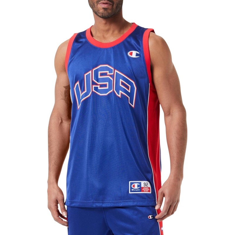 Camiseta azul CHAMPION Tank Top-219745-BS003-azul royal hombre 219745-BS003