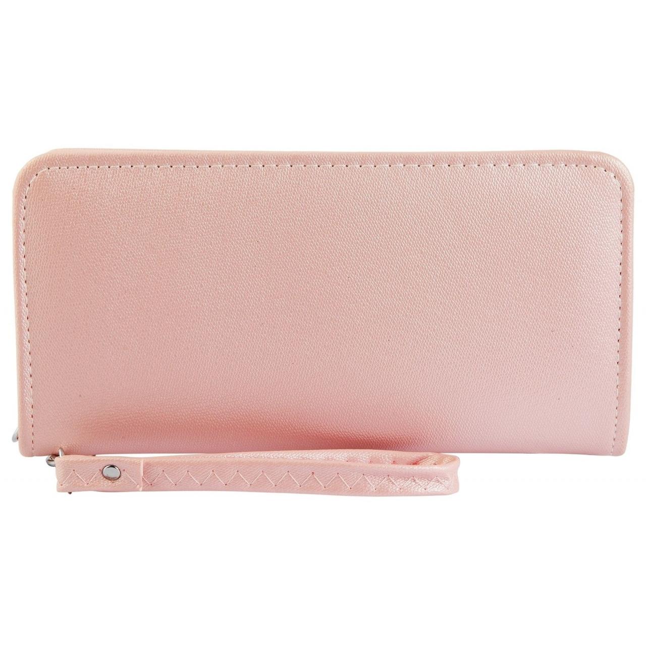 Mestre Artesão® Cartera Mujer Rosa em Pele Sintética - Formato 21x11cm - 0045
