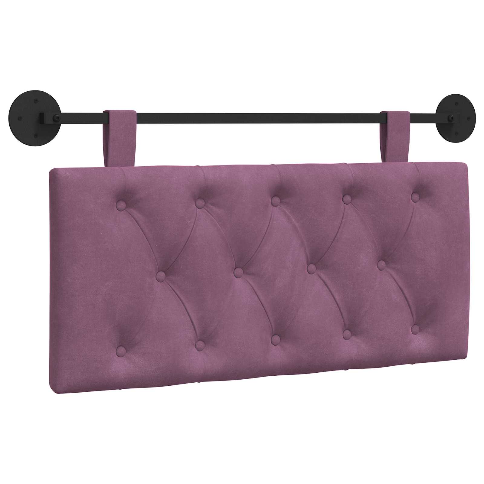 vidaXL Cabecero colgante Terciopelo 100 x 55 x 7 cm Multicolor