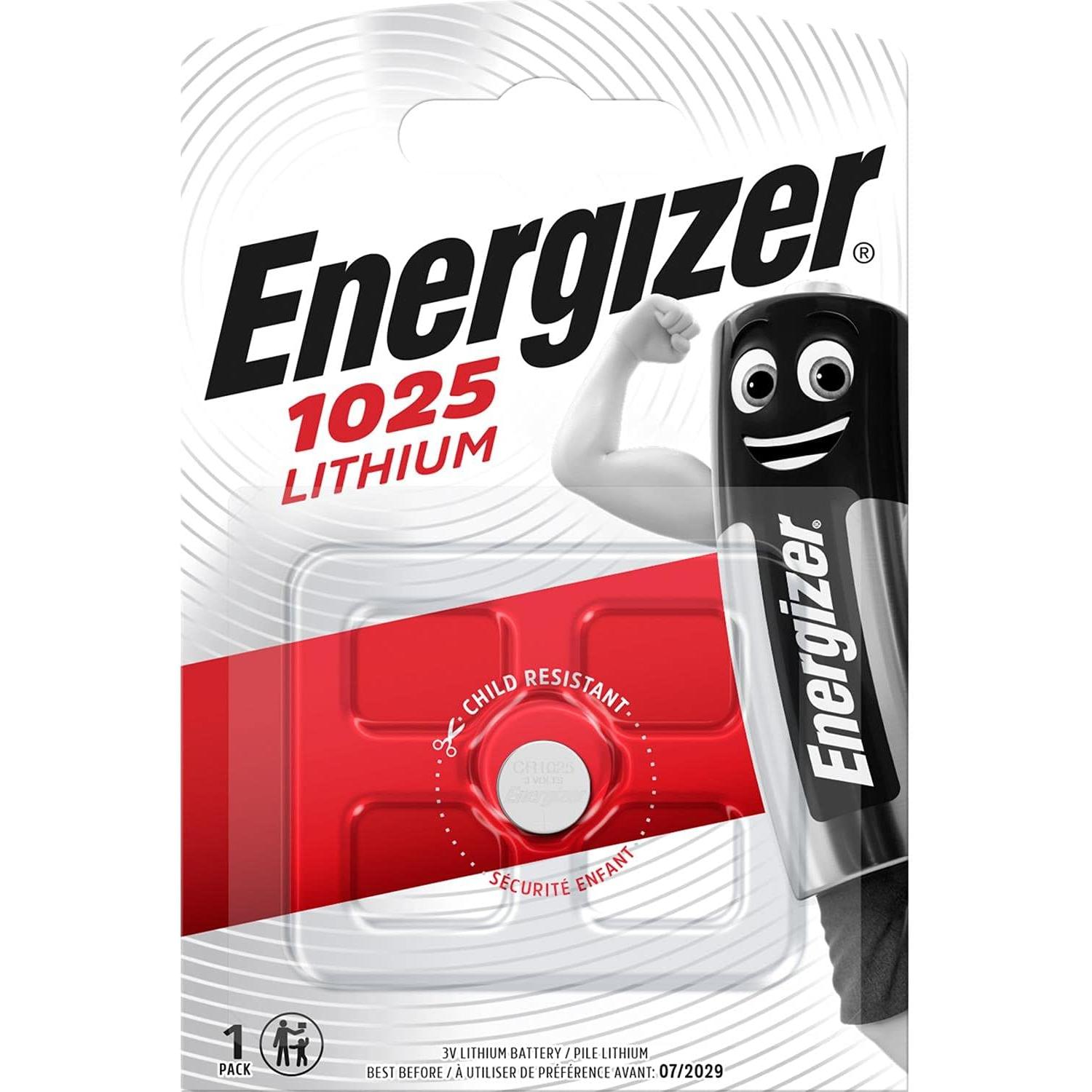 Energizer 10x Pilas de Botón, Batería Original Litio BR1225, CR1216 CR1616 CR1620 CR1632 CR2012 CR2016 CR2025 CR2032 CR2430 CR2450, 1.5V Blister, Long Lasting Power