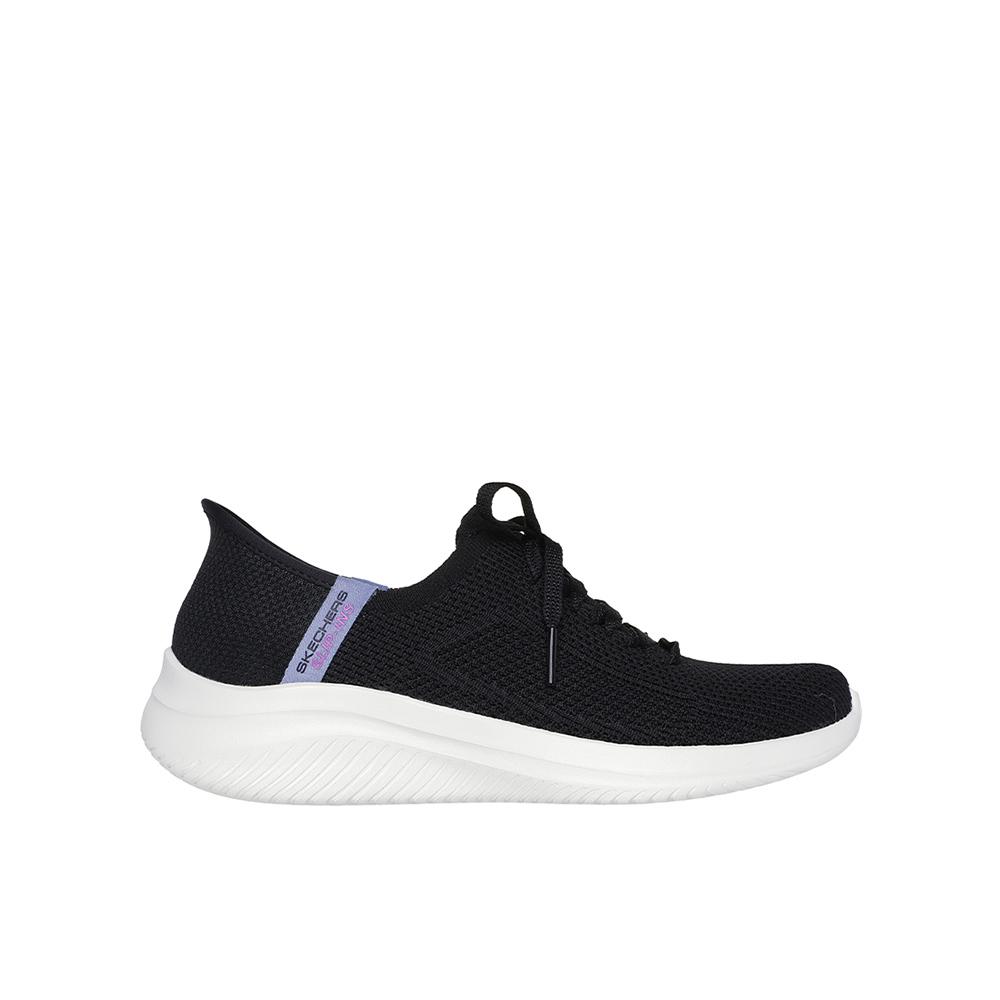 Skechers Ultra Flex 3.0 - Elevated Motion Zapatillas deportivas para mujer negras en textil con cordones decorativos 83560