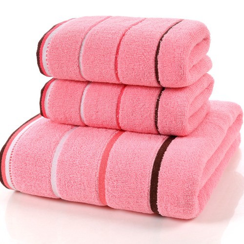 CA Toalla de tres secciones de Algodón pure, Toalla de baño Grande y absorbente de Algodón pure