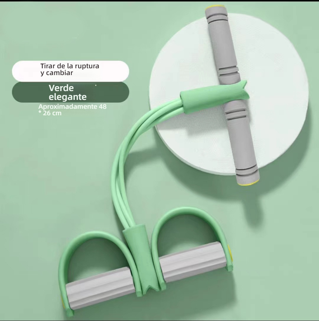 Kit de Bandas de Resistencia con 4/6 Tubos y Estribos para Piernas - Para Abdominales, Glúteos, Ejercicio en Casa