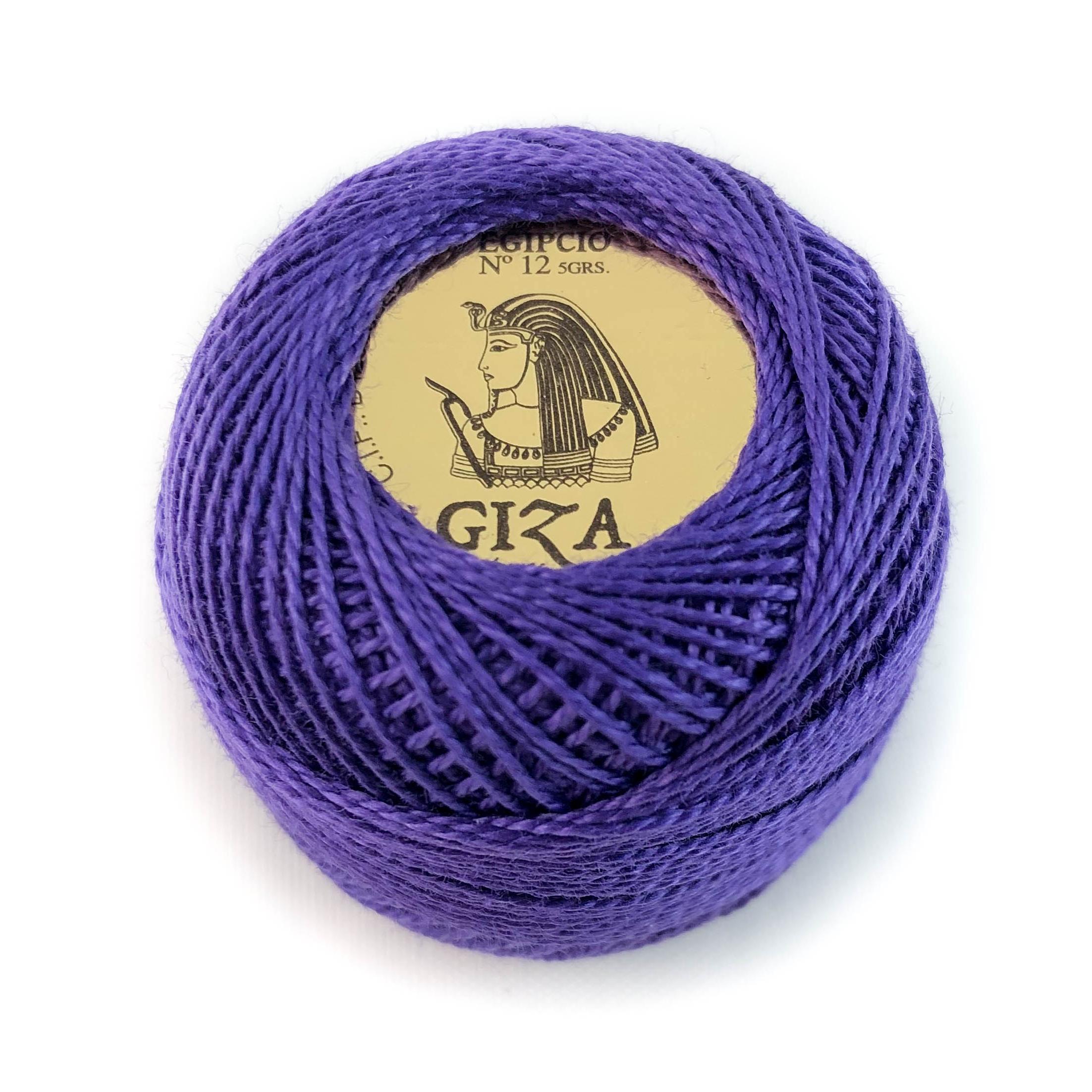 Ovillo de Algodón 100% Giza 5gr Nº12 - Blanco, Crudo y Colores Sólidos