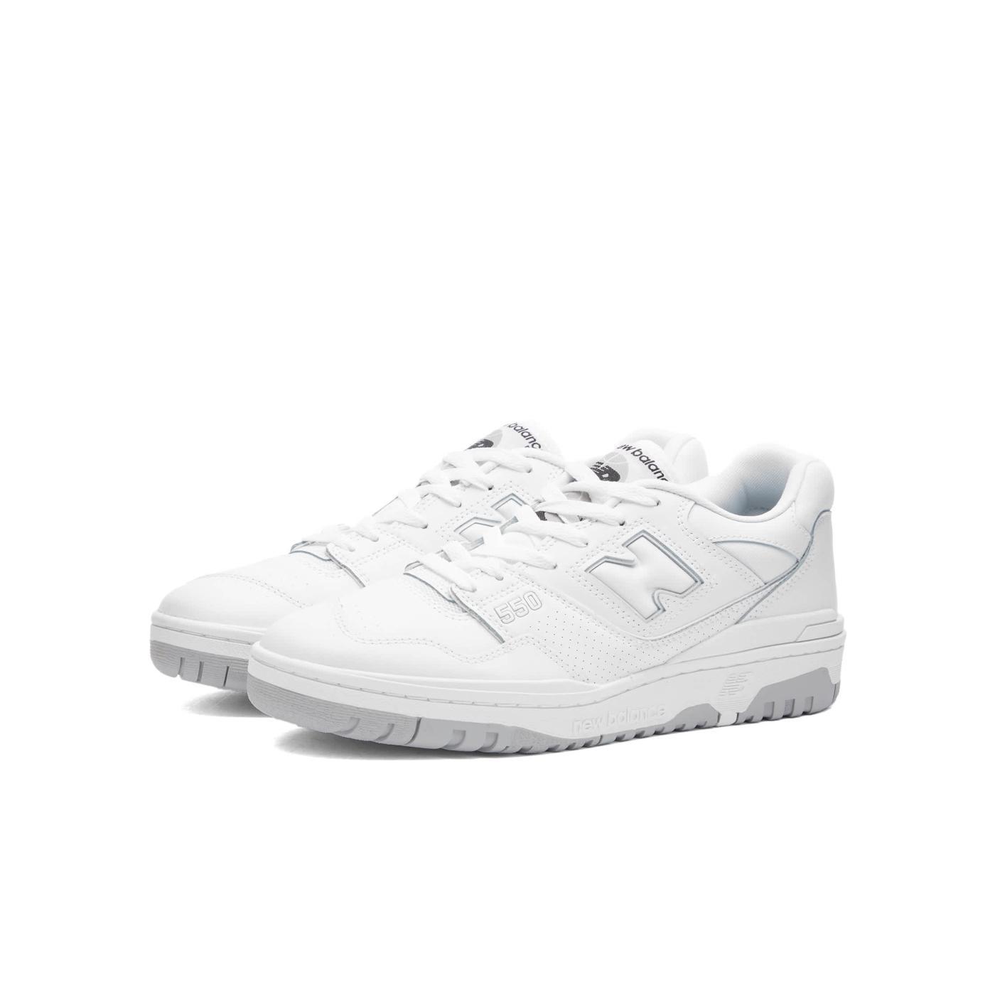 Zapatillas New Balance 550 Blancas Anchas con Amortiguación Estable - Hombre