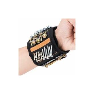 CA Pulsera magnética con 20 imanes potentes, el mejor regalo para hombres. Pulsera magnética para artesanos, ideal para sujetar herramientas, tornillos, clavos y taladros (20 imanes).