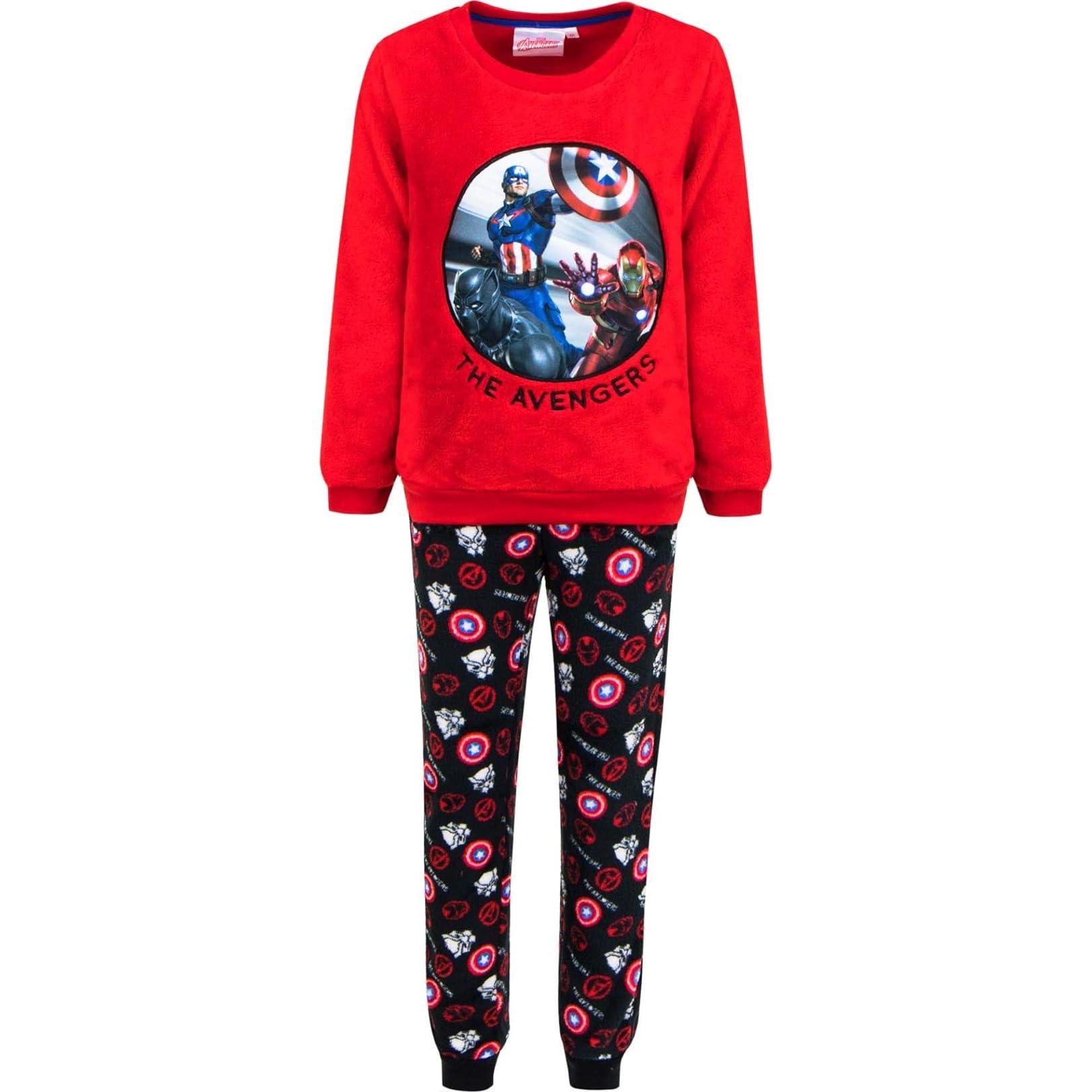 Pijama Largo Rojo Los Vengadores Avengers para Niño - Cerdá