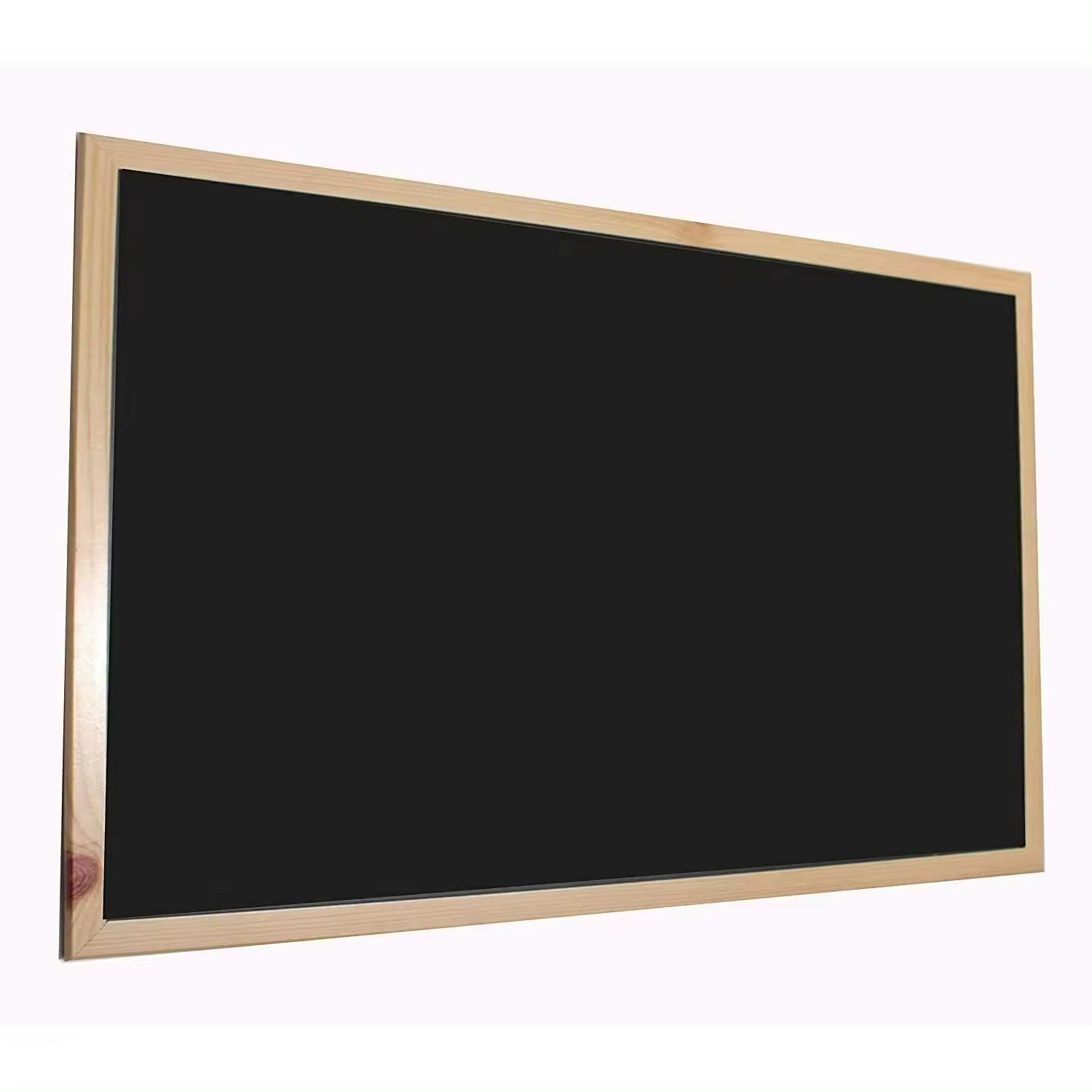 Pizarra Negra, Enmarcado con Madera sólida, para tiza y rotulador de Pizarra, ideal para cocina, salón, clases particulares, con tres tamaños 30x40, 40x60, 60,90.