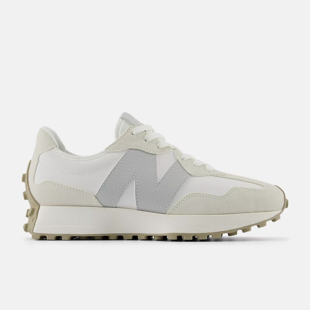 Zapatillas Blancas y Grises New Balance 327 Sea Salt con Brighton Grey