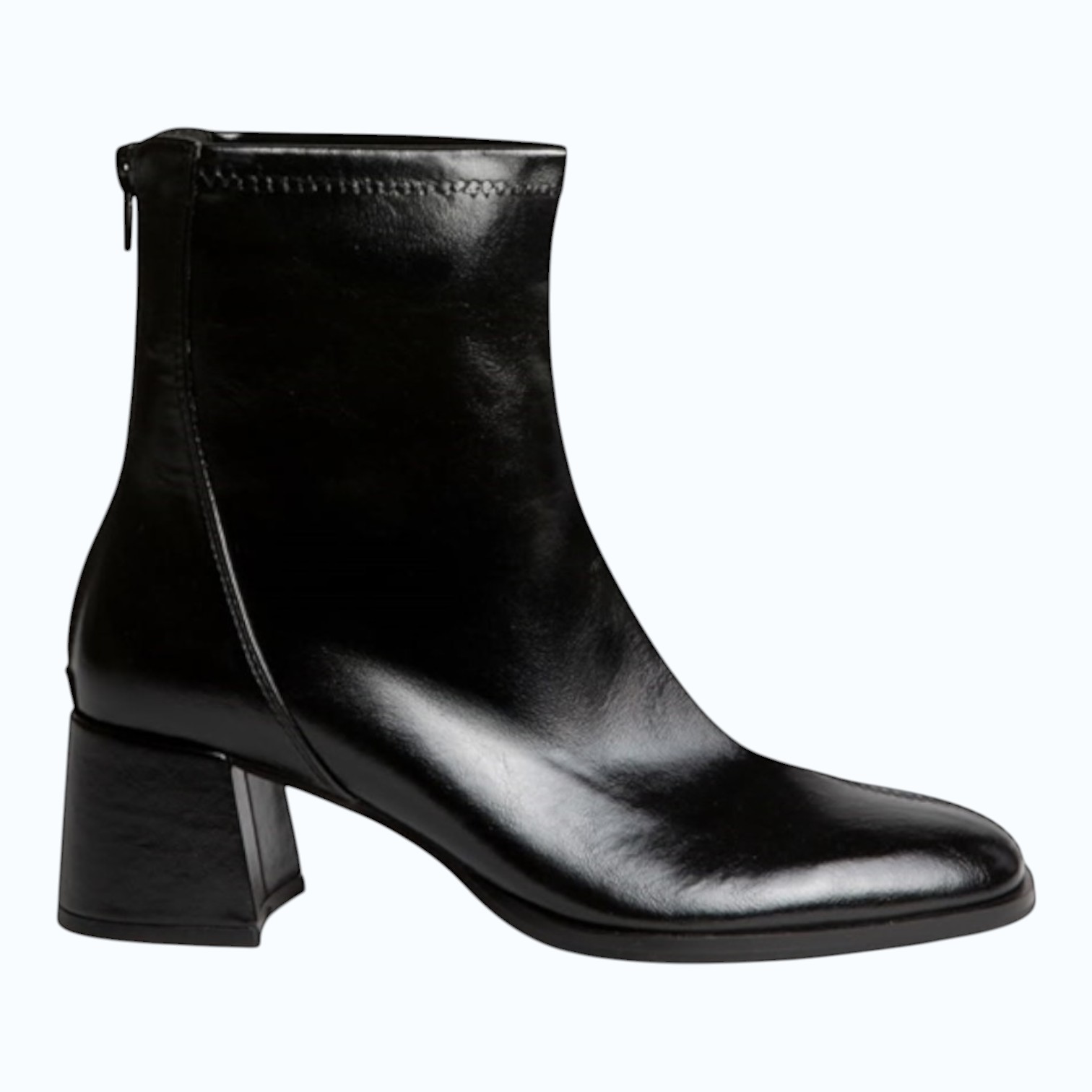 Corina - Botines de tacón Corina 11822 para mujer diseño vintage con cierre lateral cómodo y estable en piel sintética