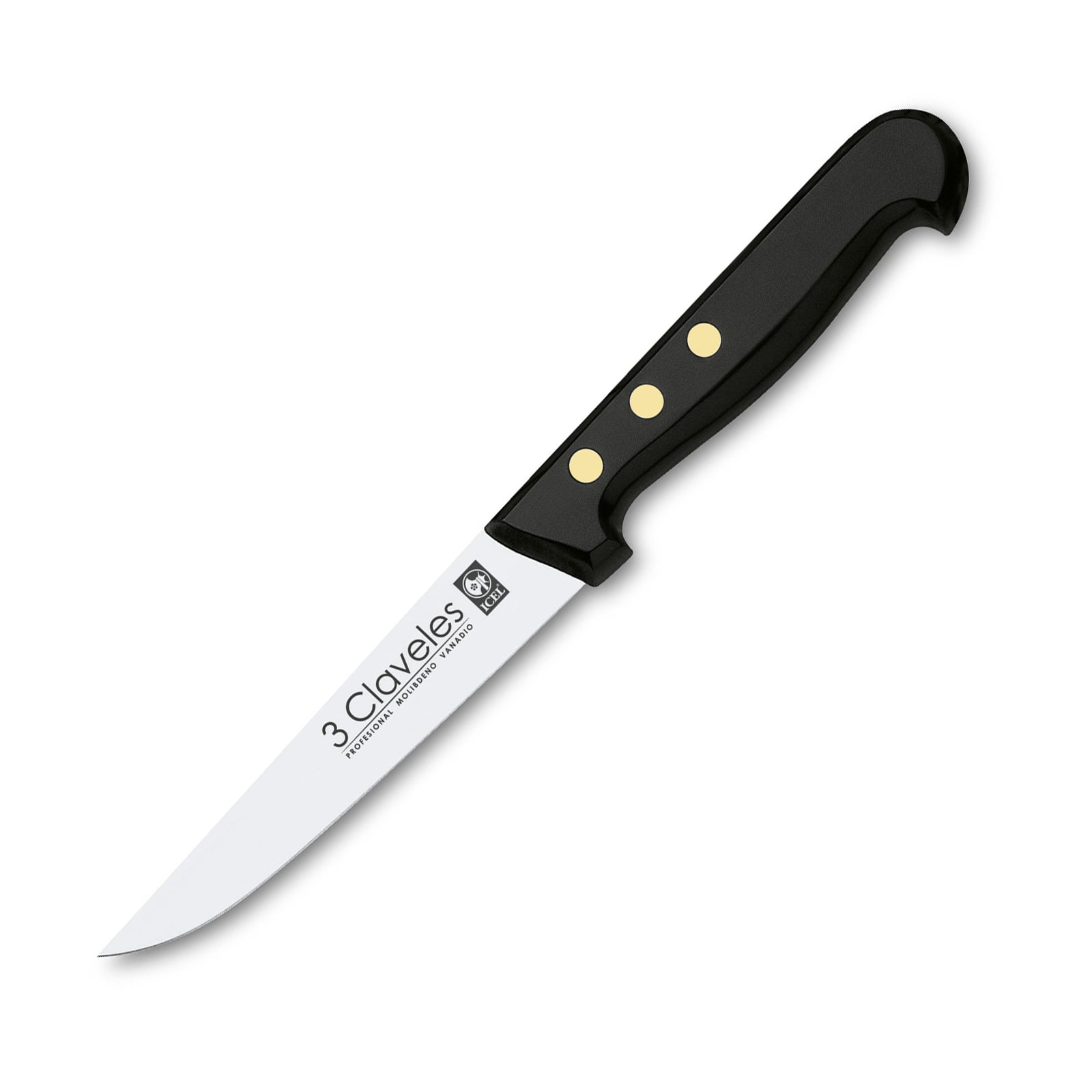 3 Claveles Uniblock - Cuchillo Cocina Profesional 13.5 cm Acero Inoxidable Mango POM