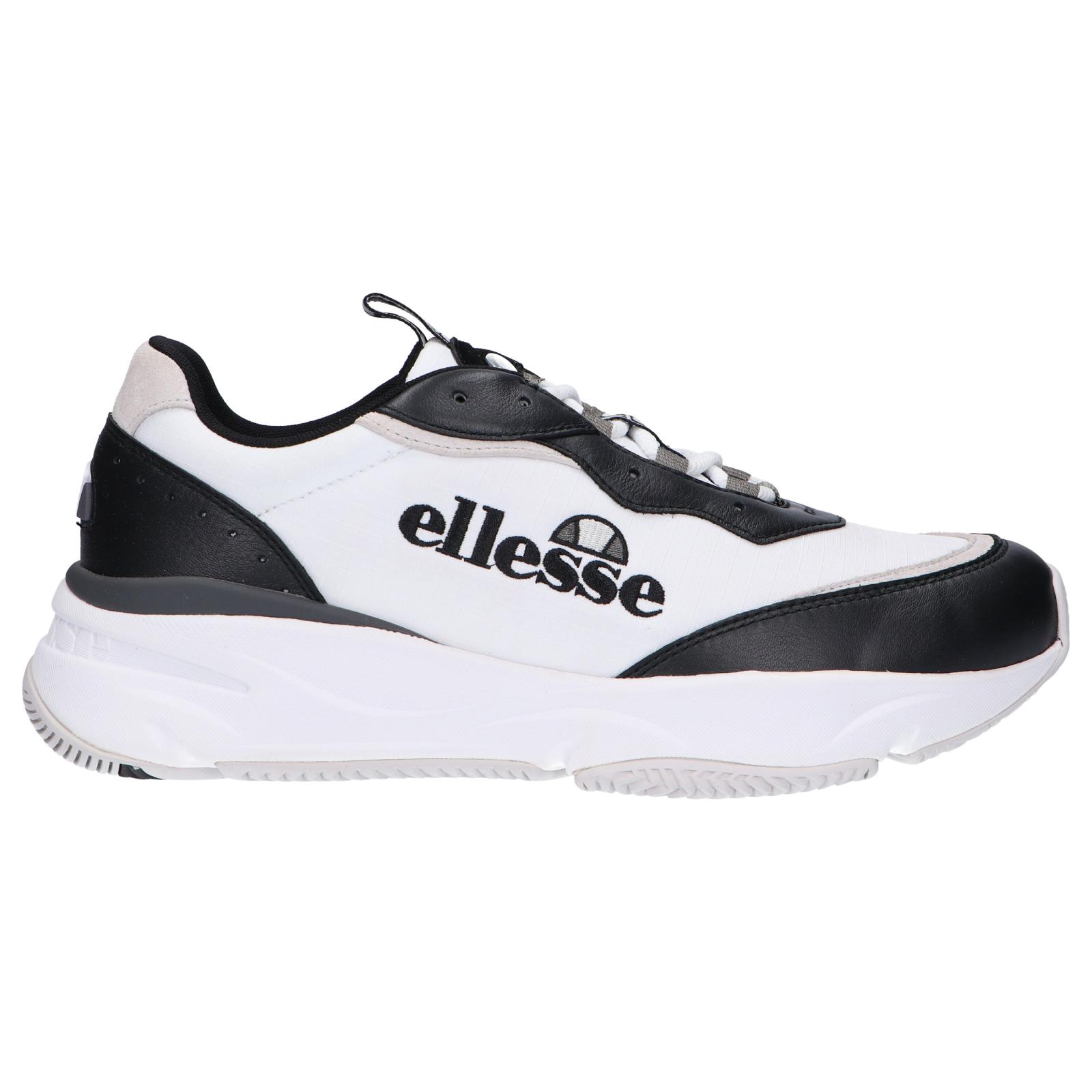 ELLESSE Men's Sports Shoes 615967 MASSELLO TEXT AM WHT-BLK-GRY