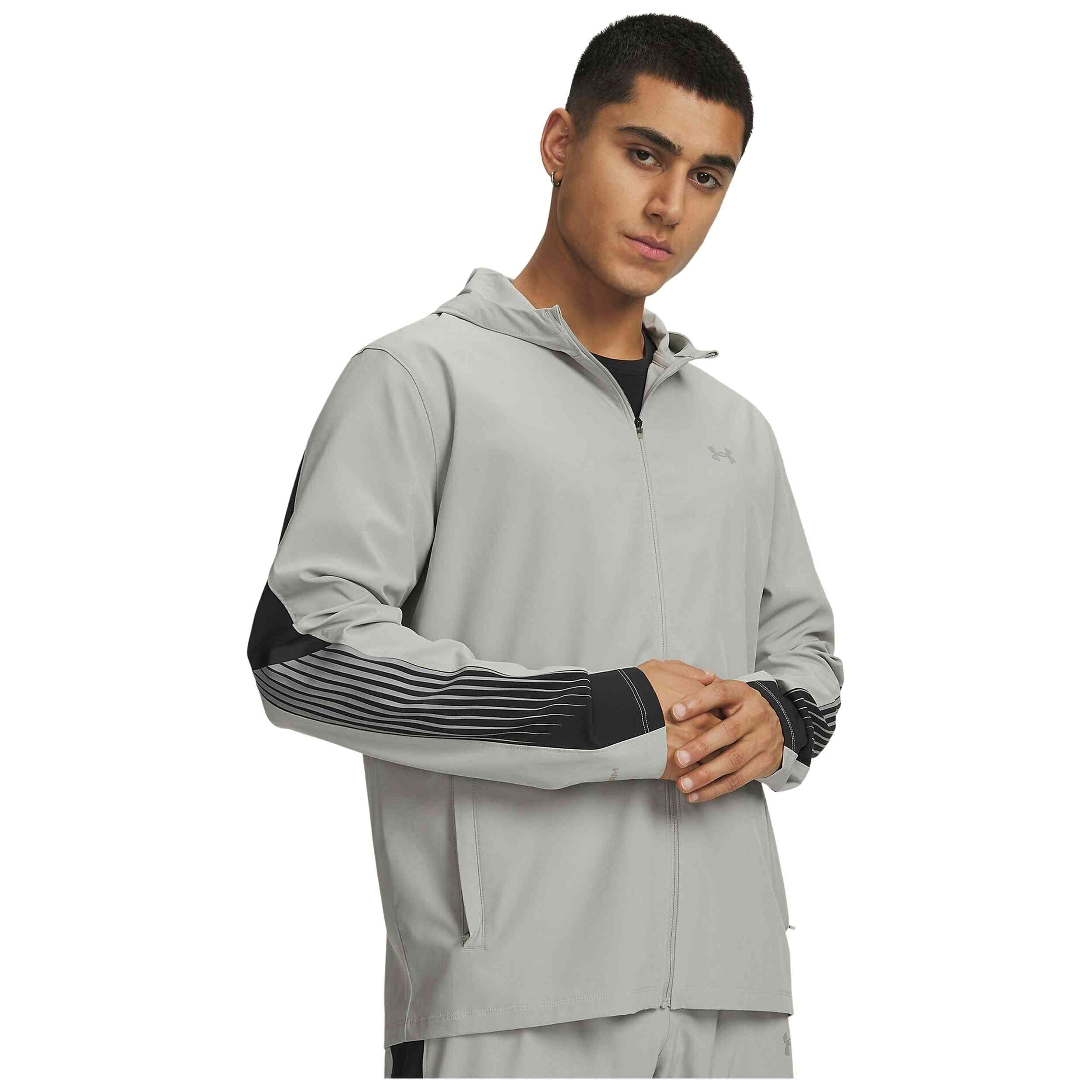 Textil Under Armour modelo Ua Velociti Storm Hooded Jkt en color Gris